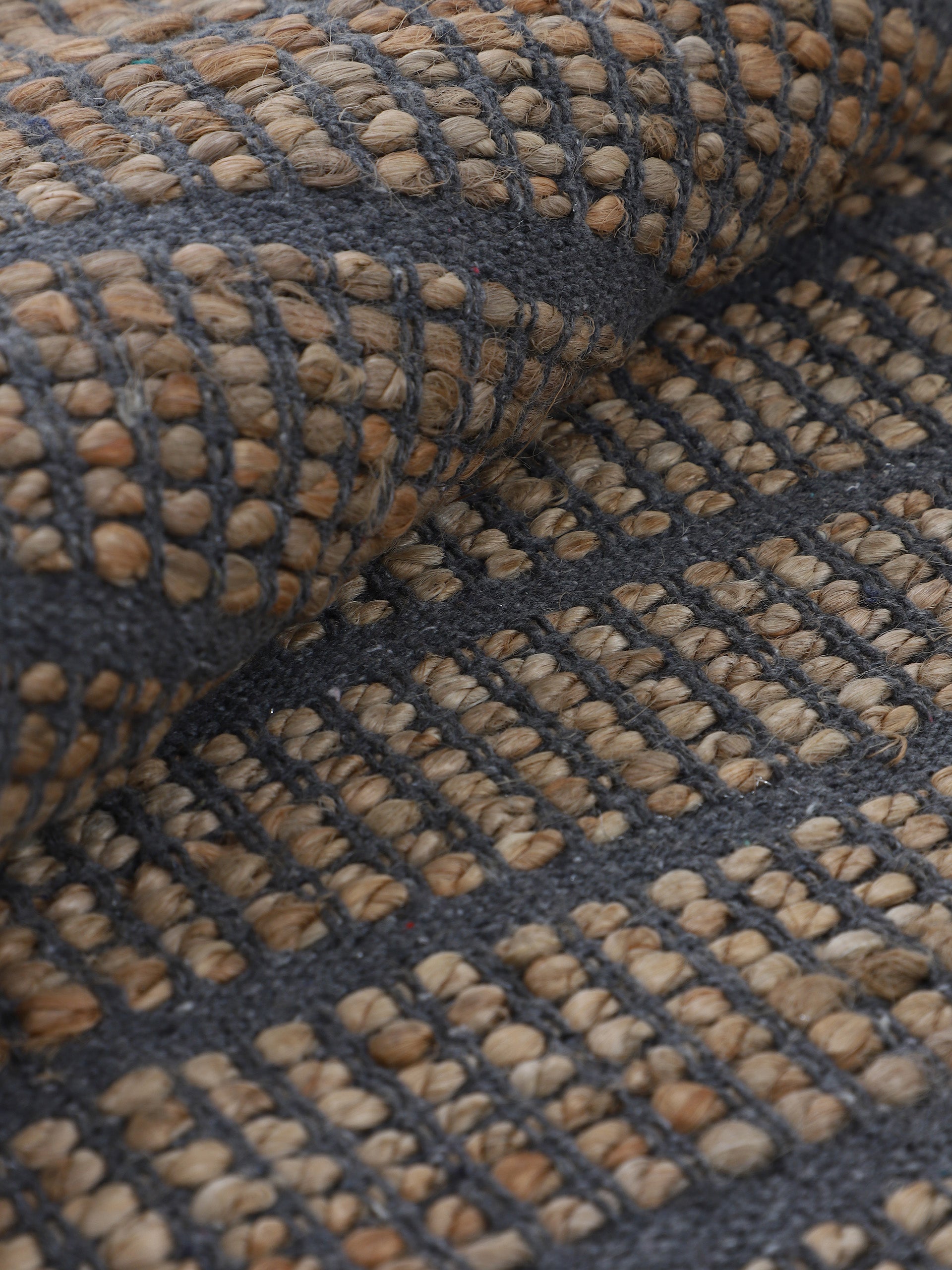 Juteteppich Lara Blau