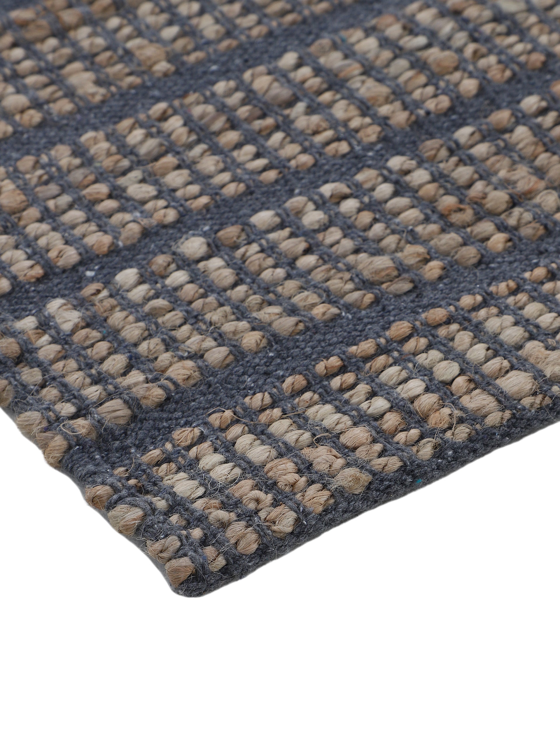 Juteteppich Lara Blau
