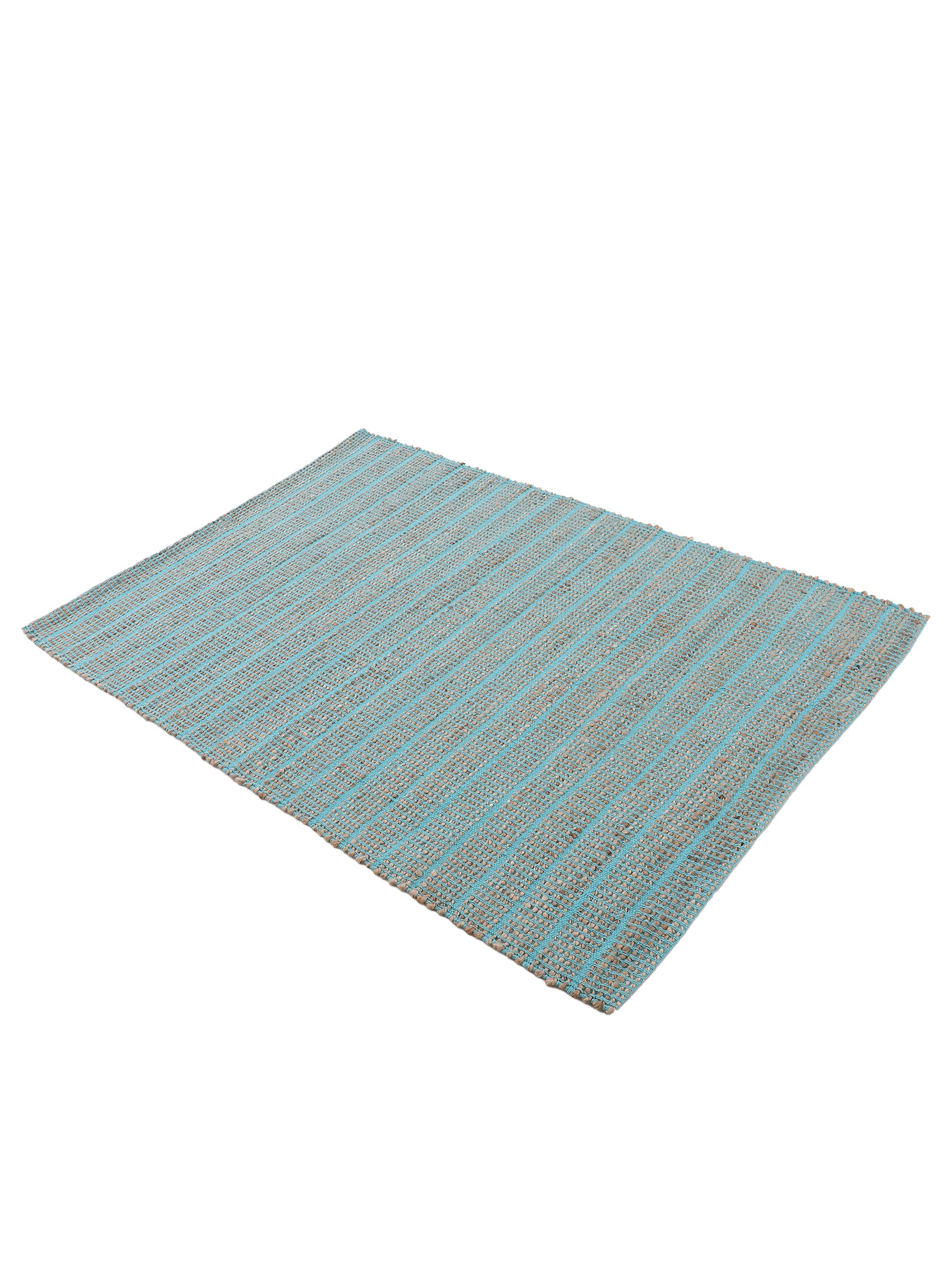 Juteteppich Lara Türkis