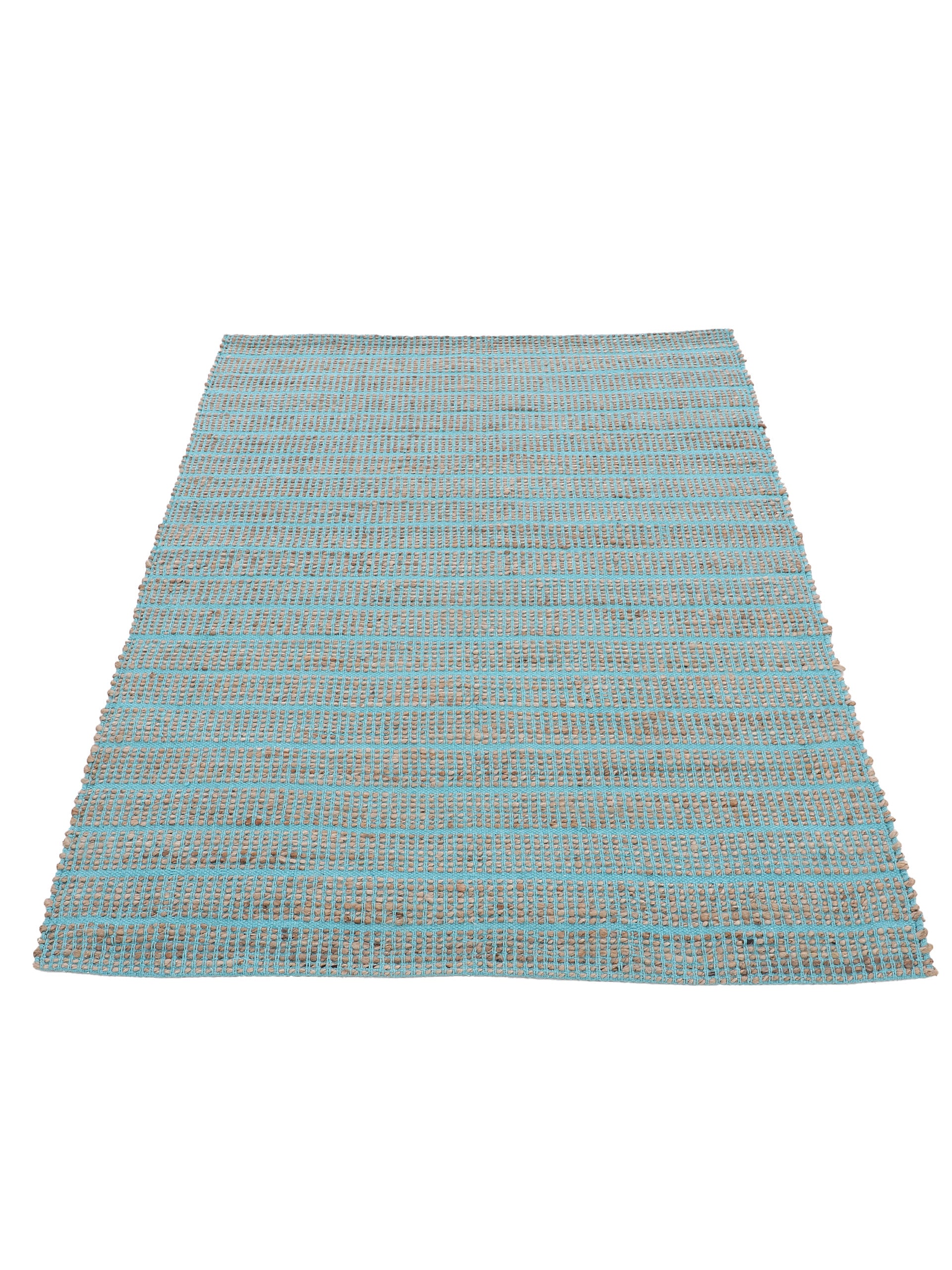 Juteteppich Lara Türkis