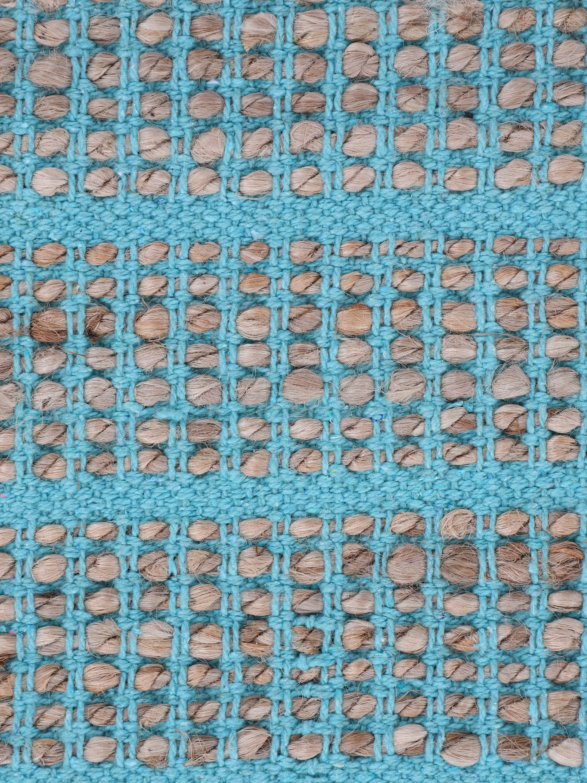 Juteteppich Lara Türkis