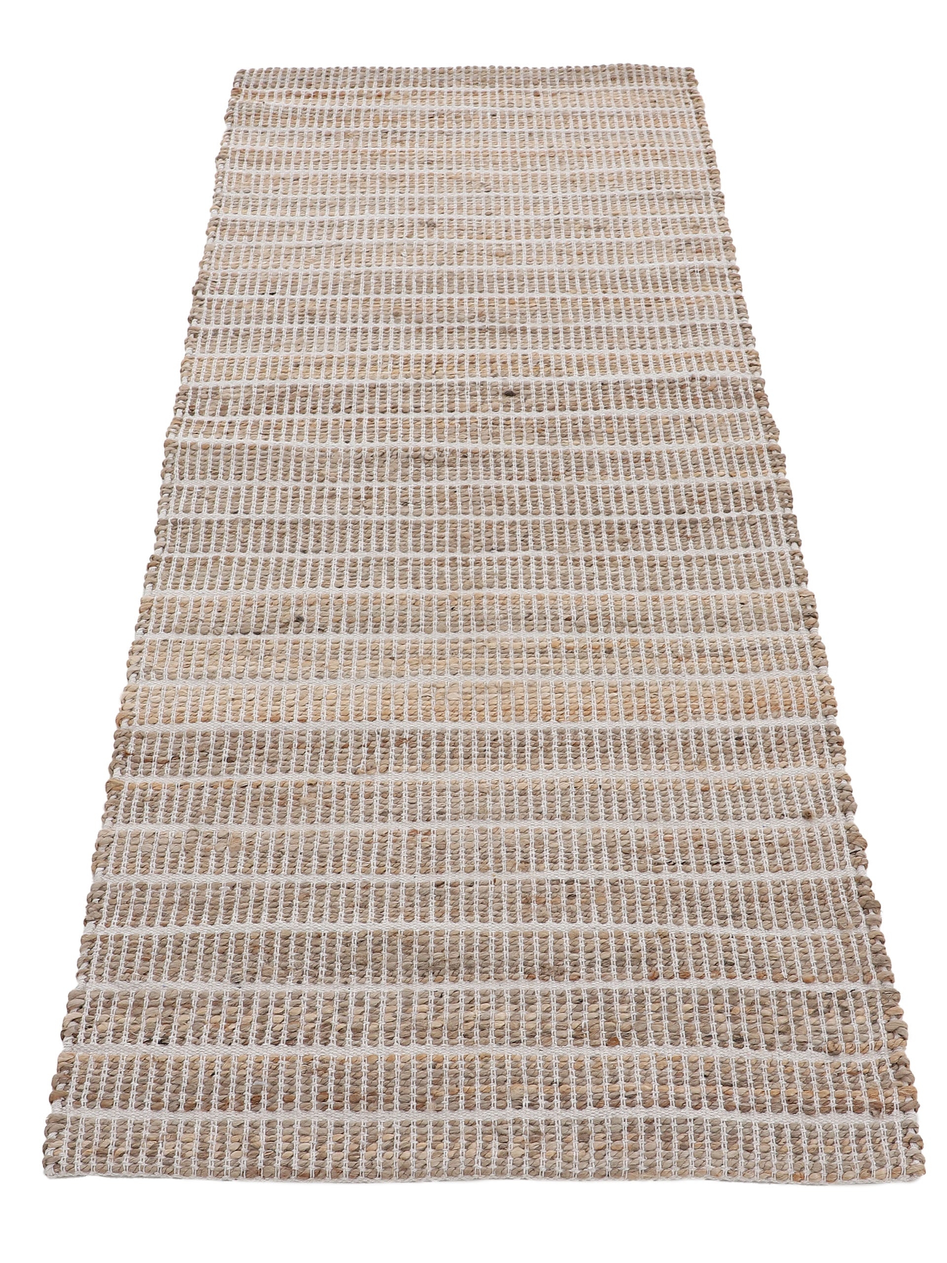 Juteteppich Lara Läufer Weiß