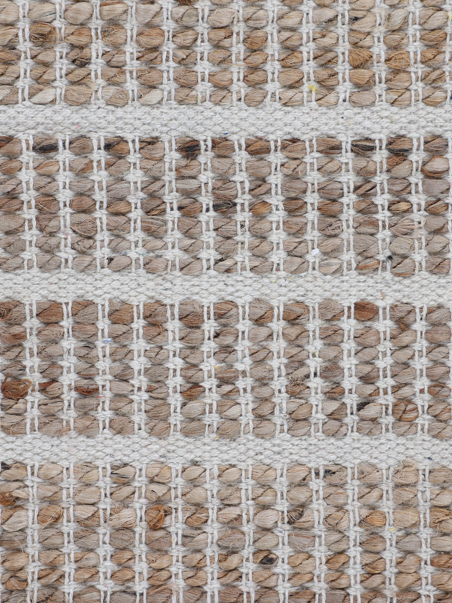 Juteteppich Lara Läufer Weiß