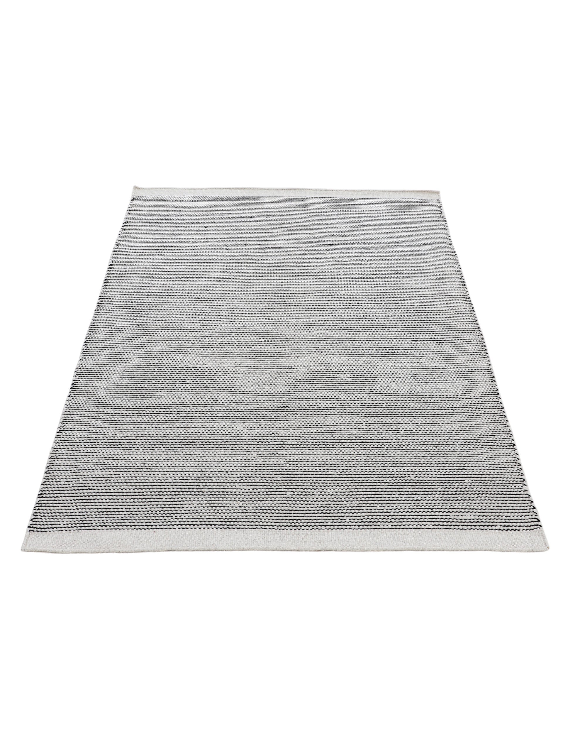 Wollteppich Mona Schwarz/Weiß