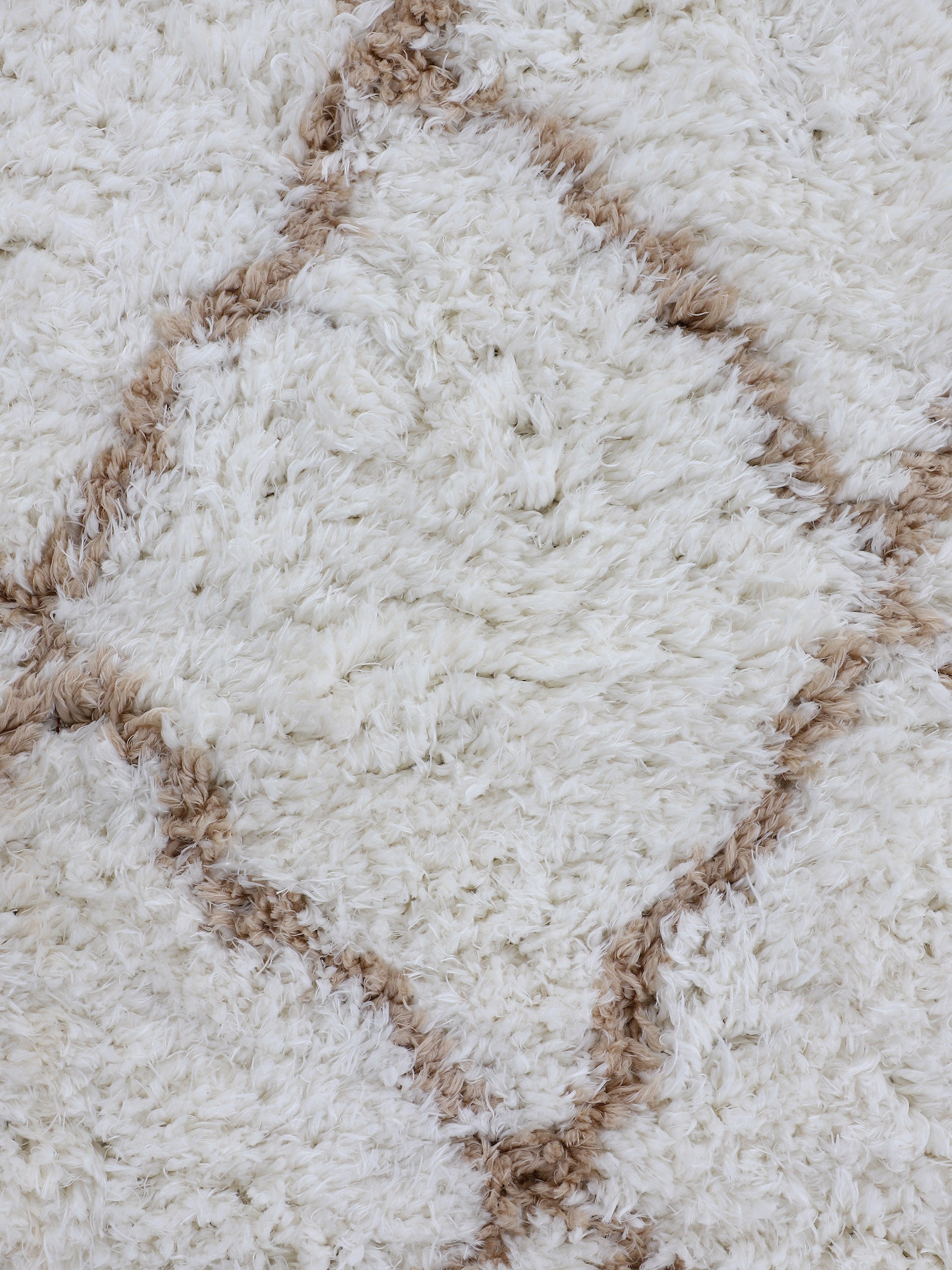 Hochflorteppich Eddy Läufer Beige