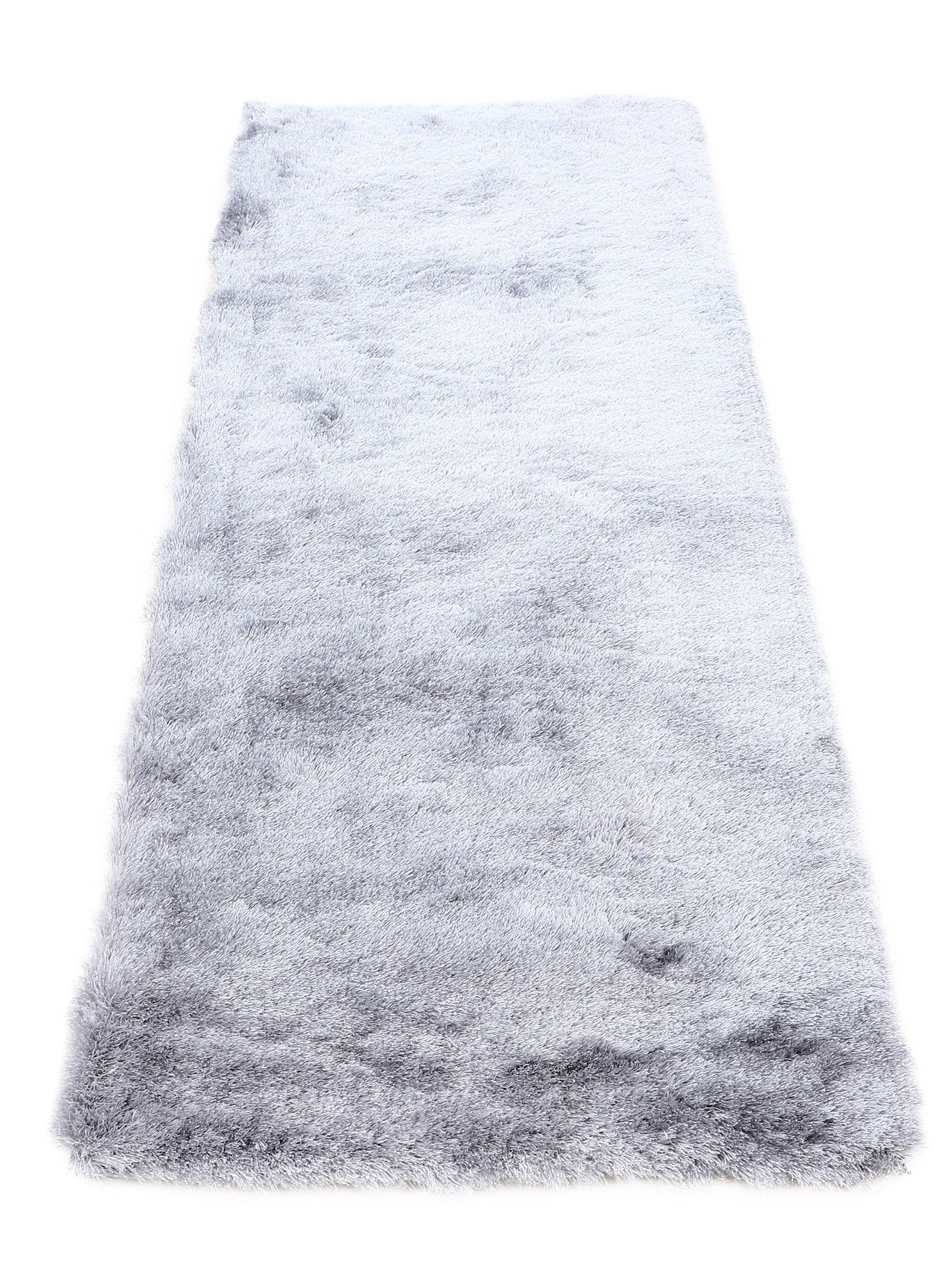 Hochflorteppich Breeze Läufer Hellgrau