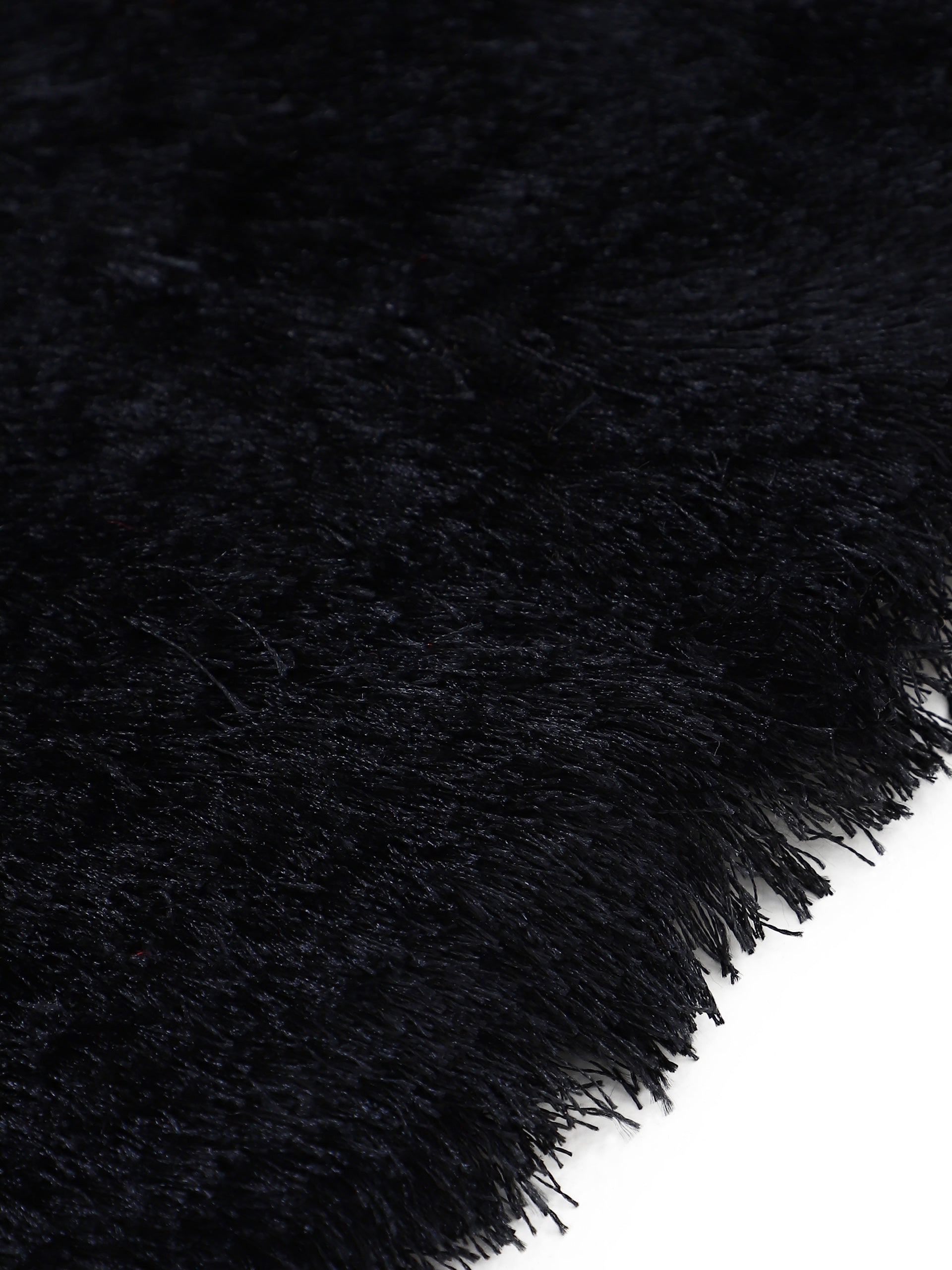 Hochflorteppich Breeze Läufer Schwarz