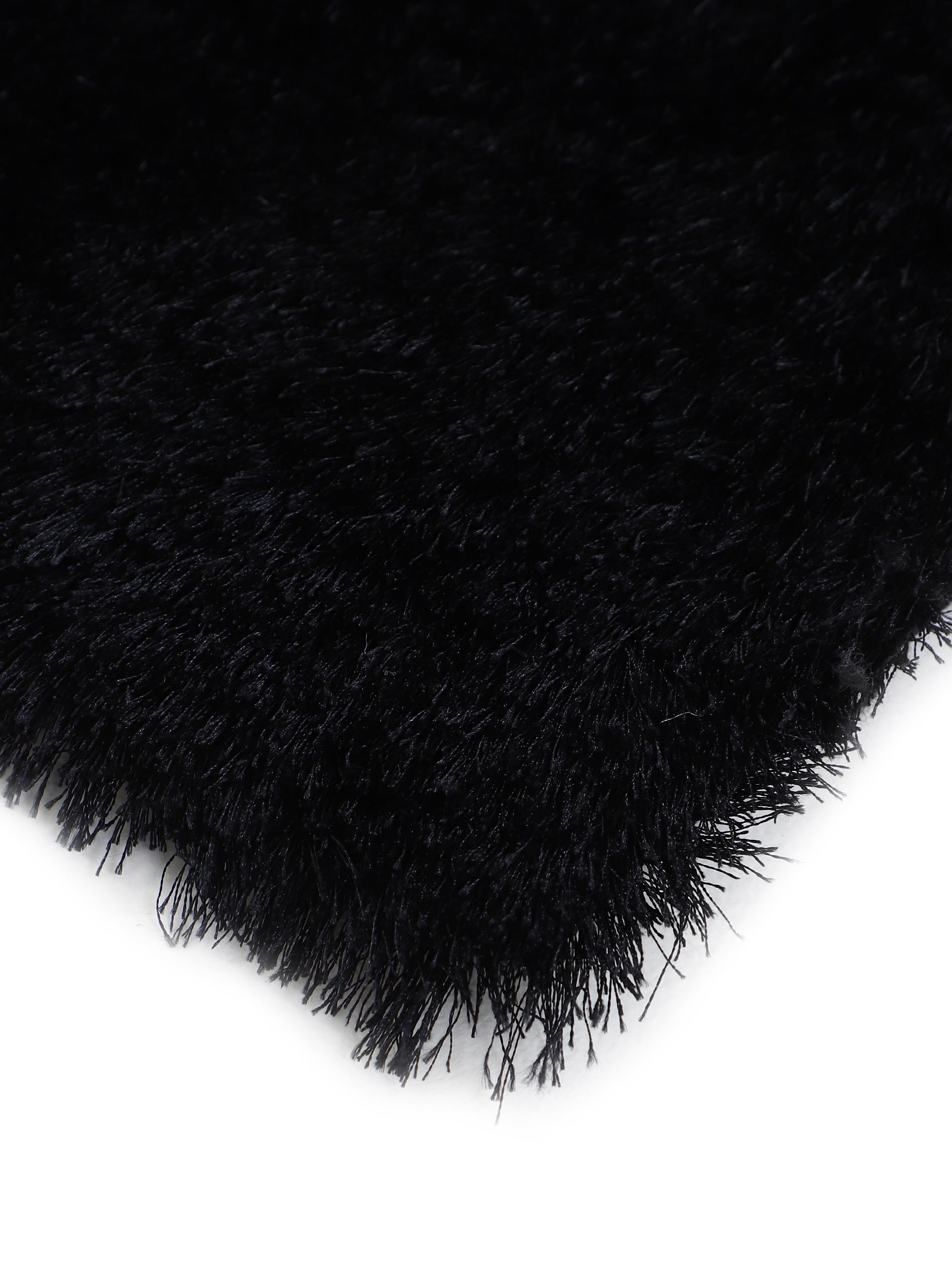 Hochflorteppich Breeze Läufer Schwarz