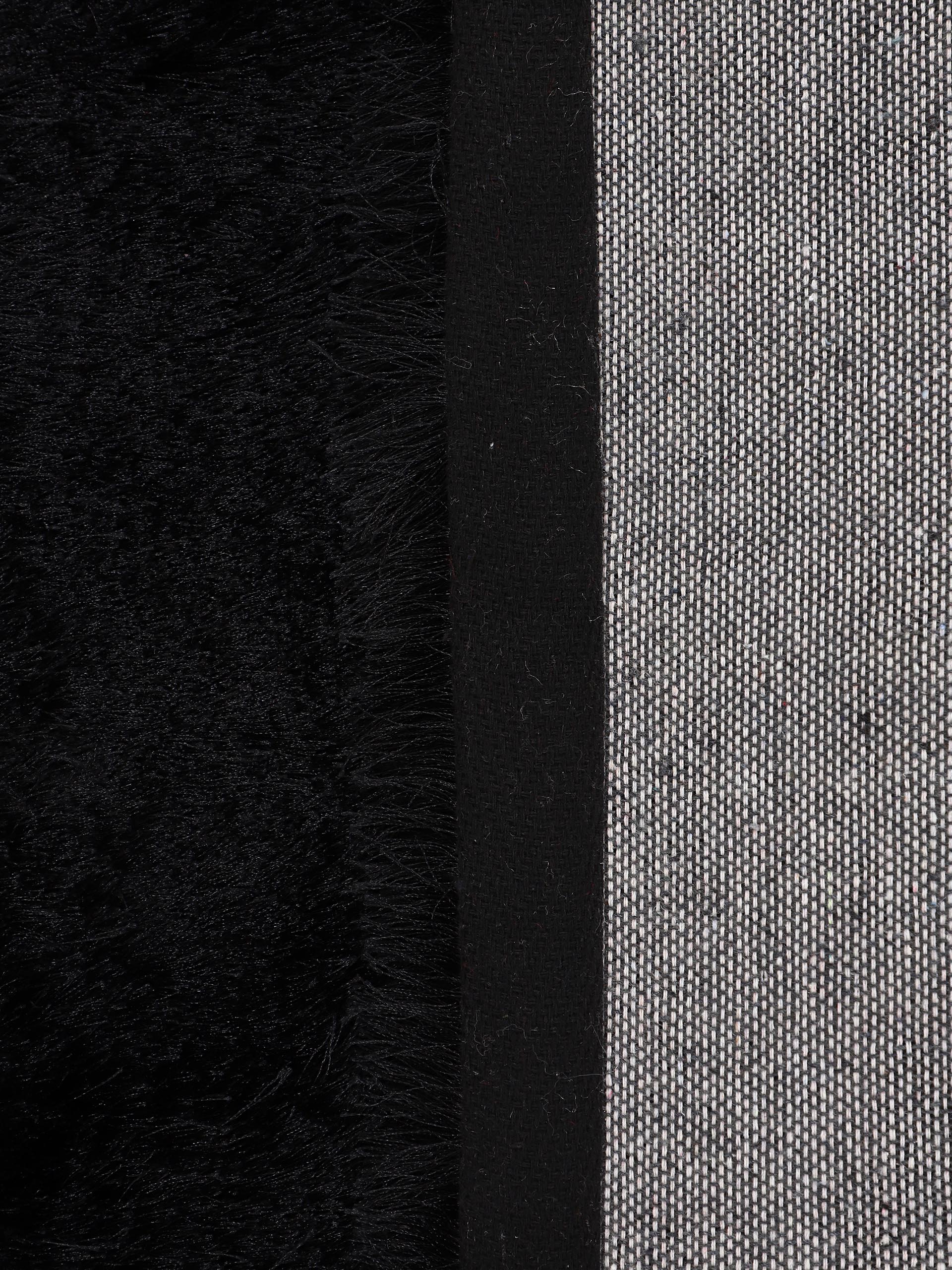 Hochflorteppich Breeze Läufer Schwarz