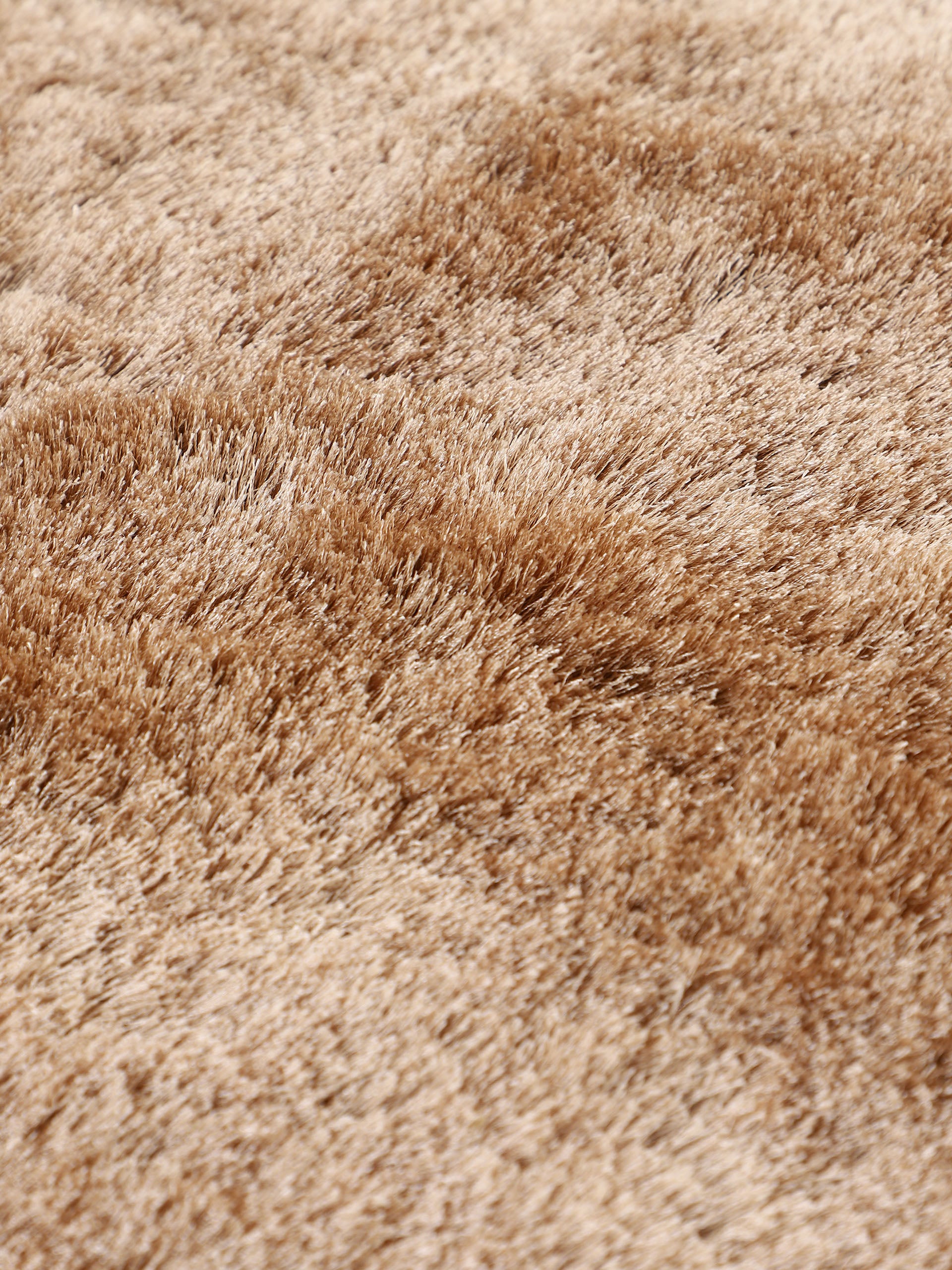 Hochflorteppich Breeze Rund Beige