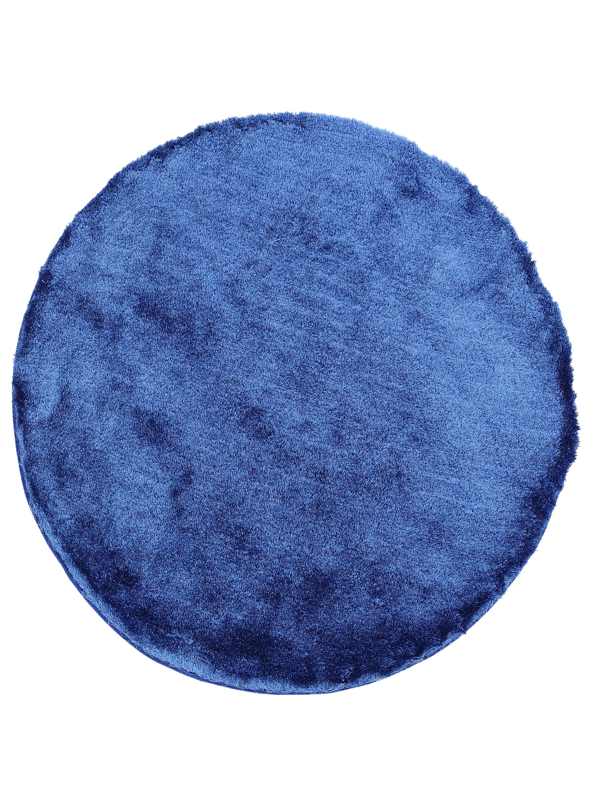 Hochflorteppich Breeze Rund Blau