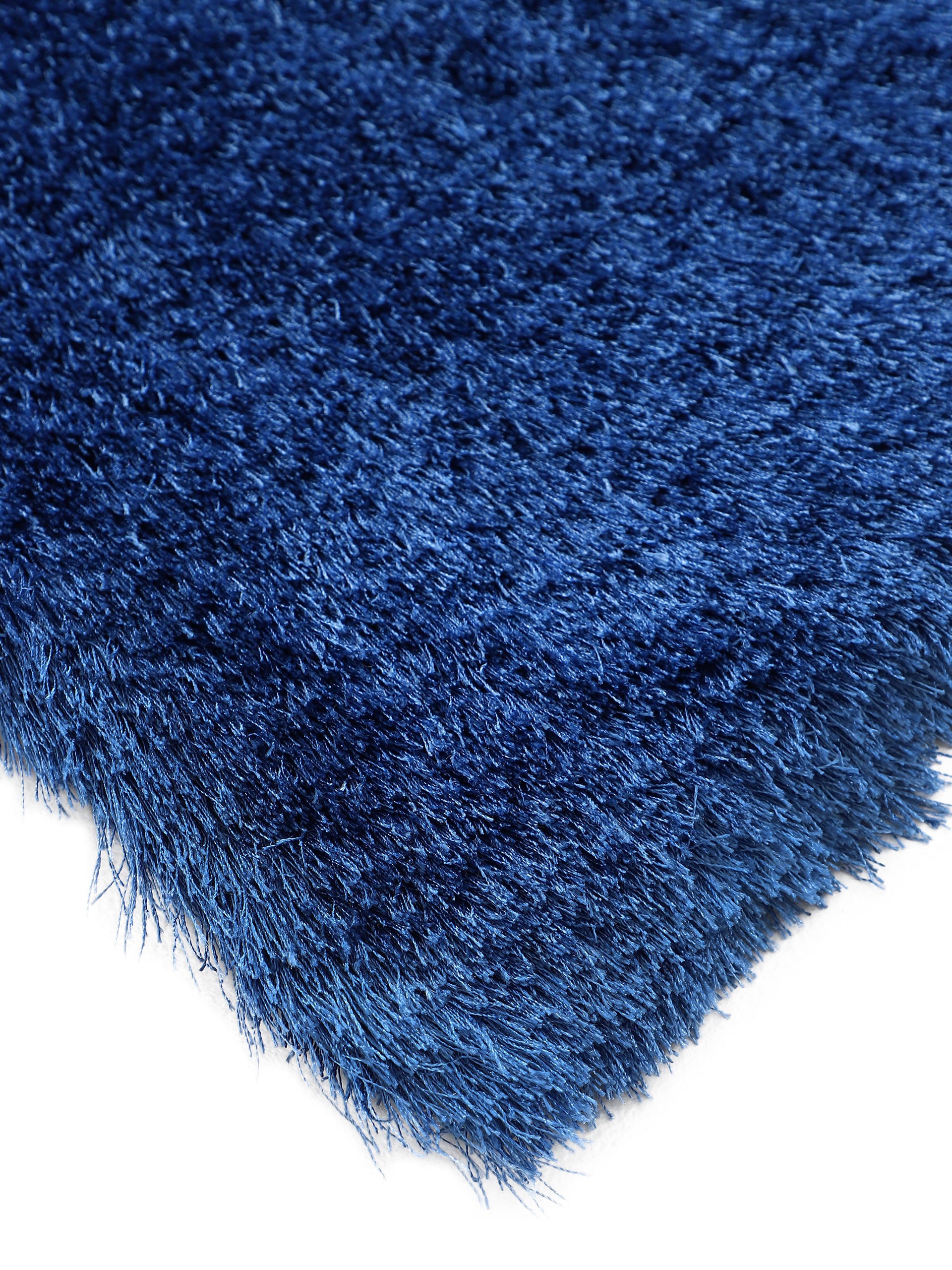 Hochflorteppich Breeze Rund Blau