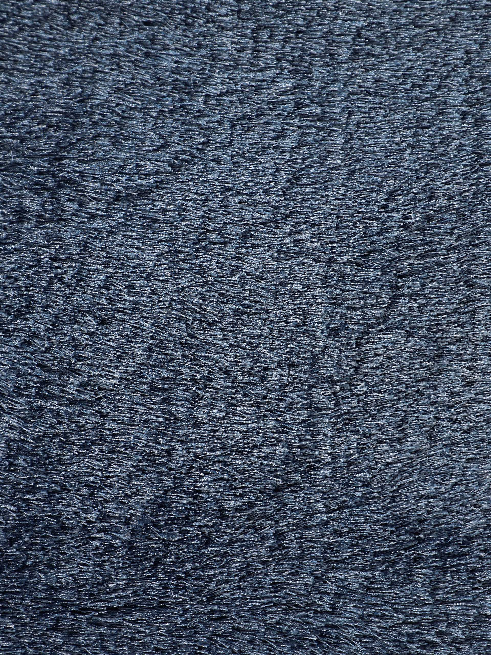 Hochflorteppich Breeze Rund Blau