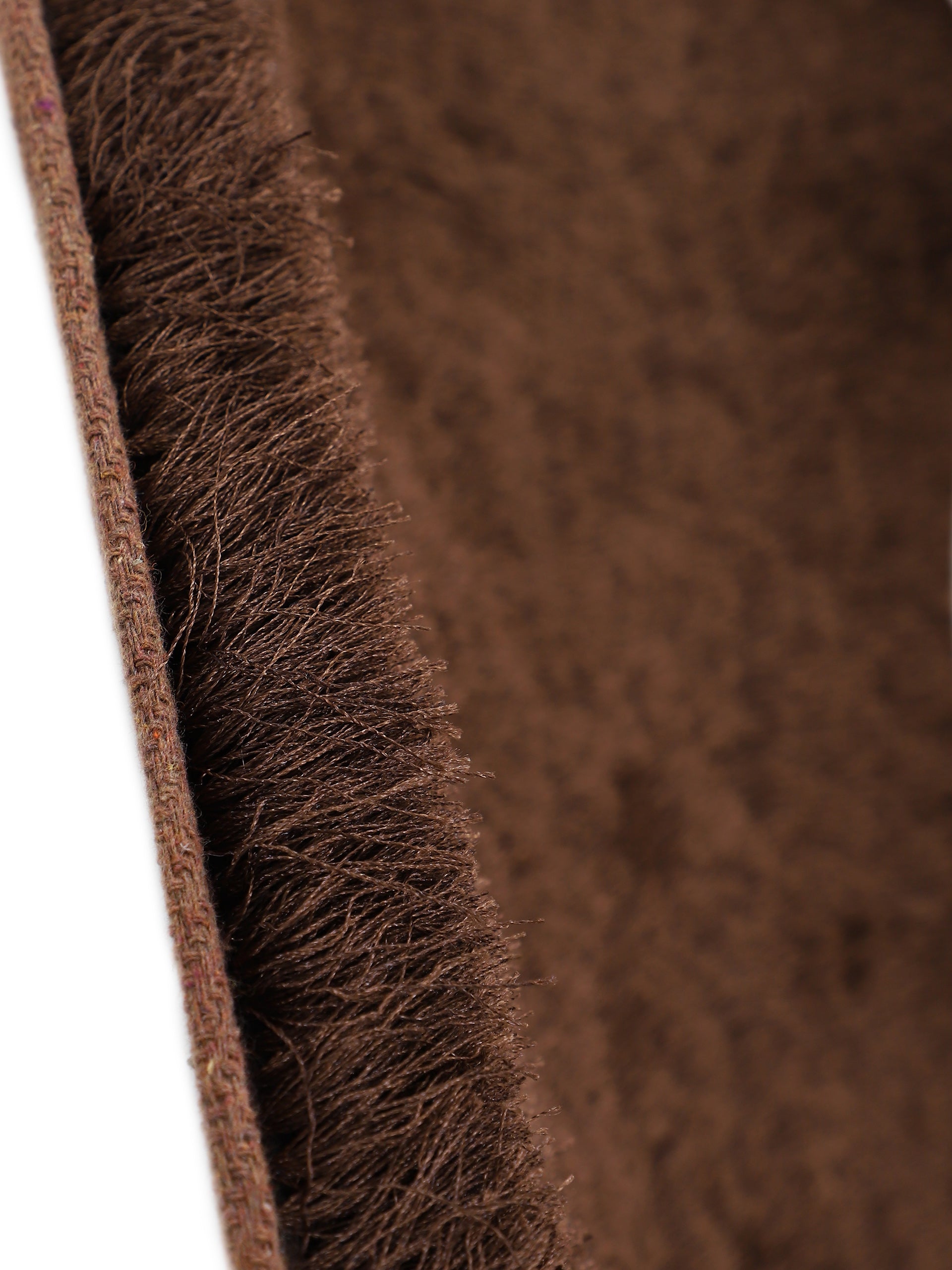 Hochflorteppich Breeze Rund Dunkelbraun