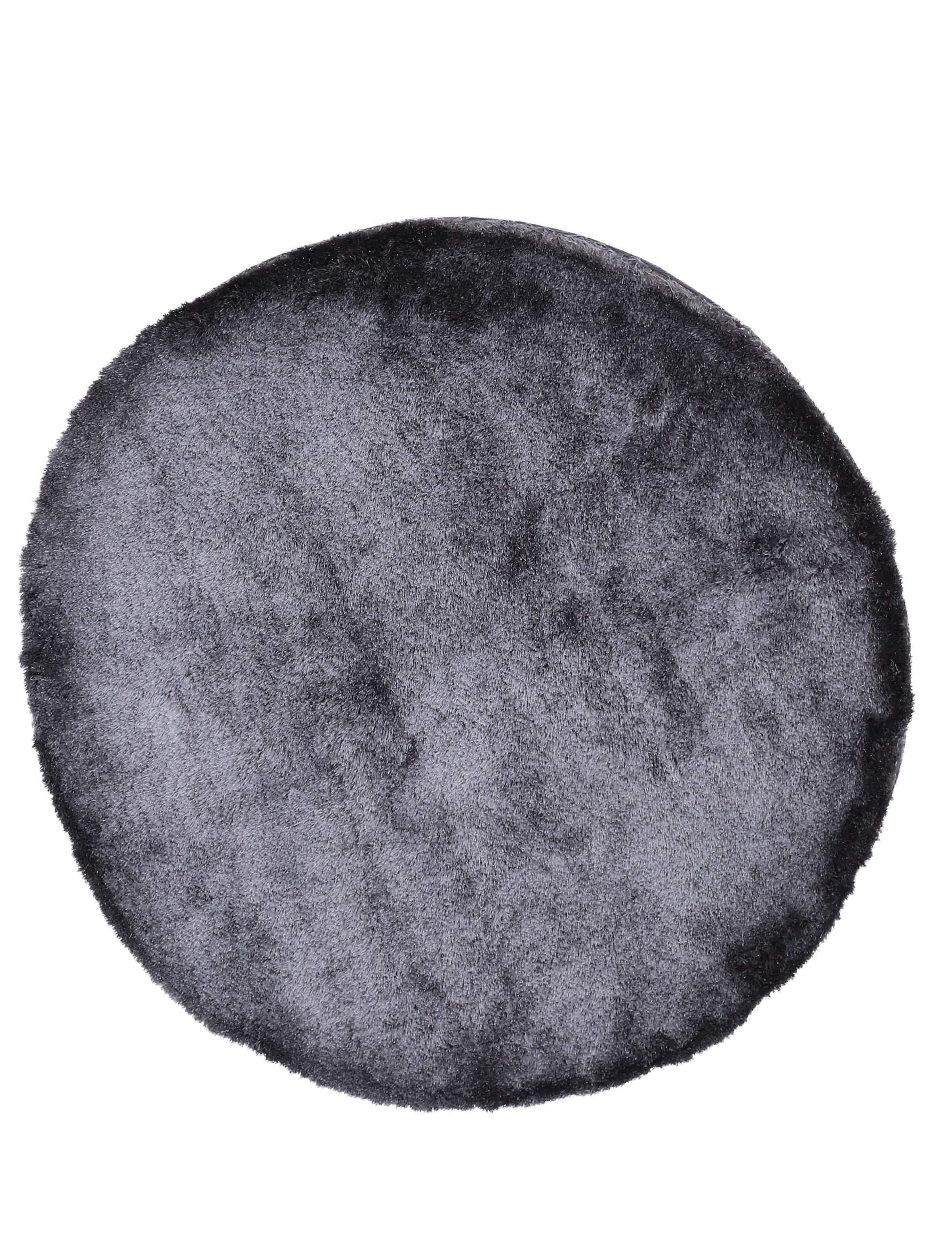 Hochflorteppich Breeze Rund Dunkelgrau