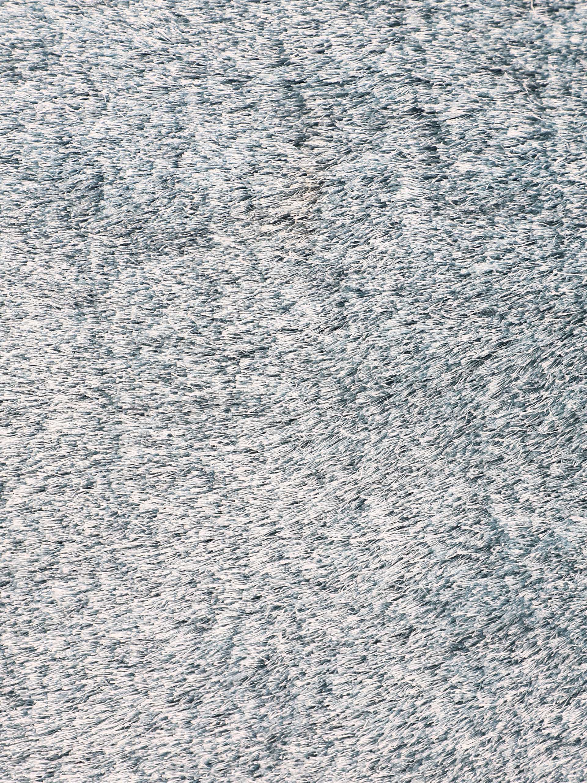 Hochflorteppich Breeze Rund Hellblau