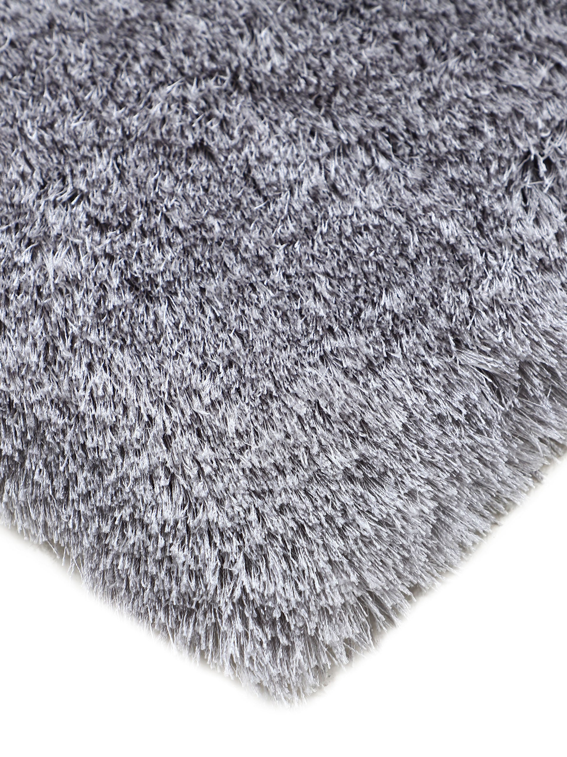 Hochflorteppich Breeze Rund Hellgrau