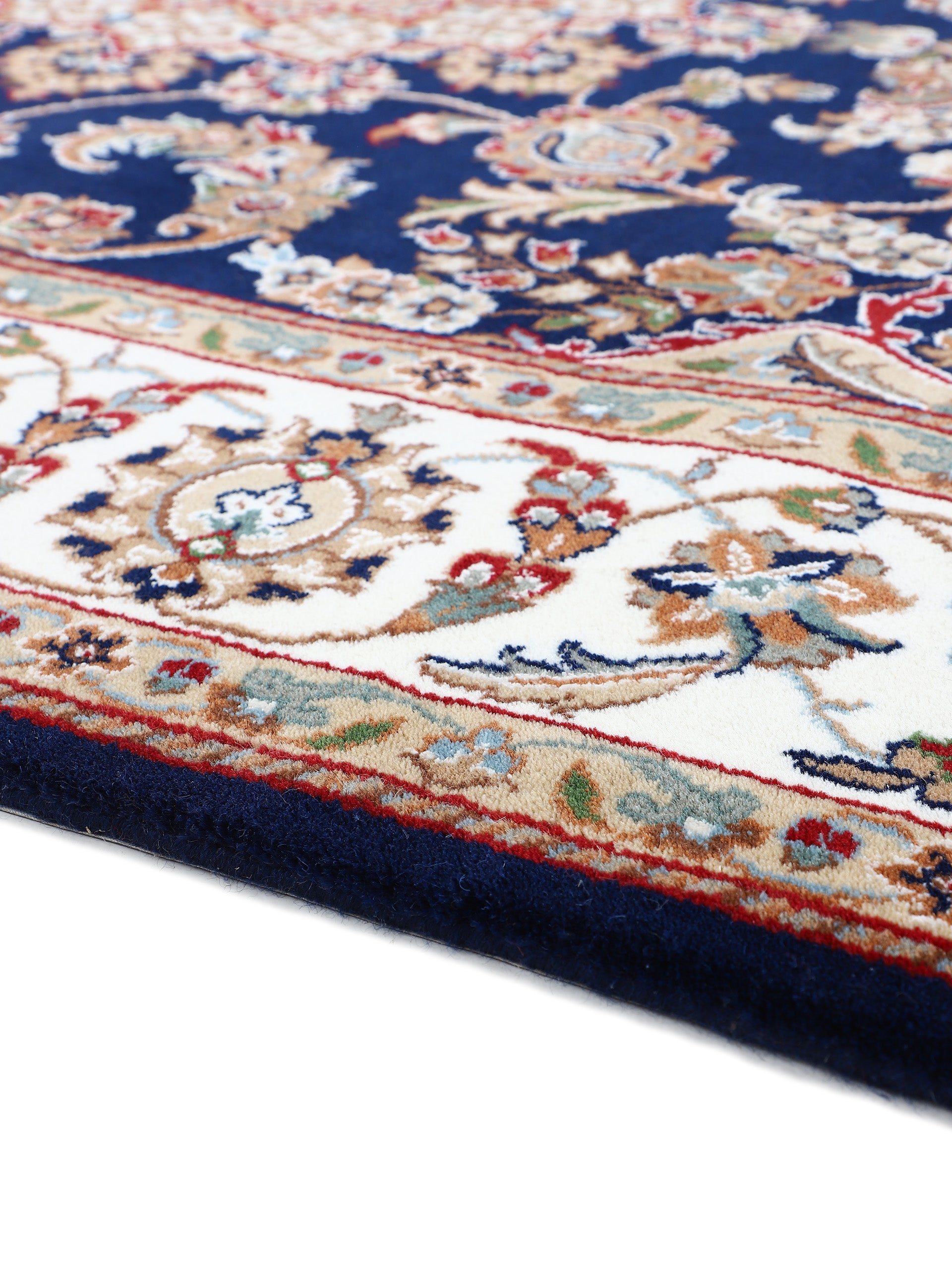 Nain Teppich Läufer Blau