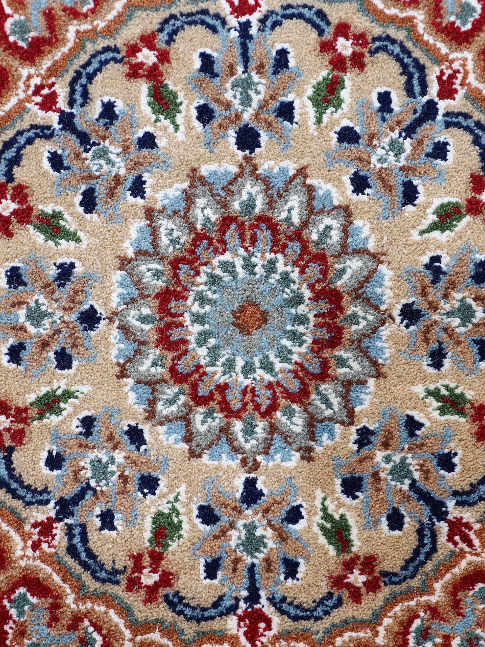 Nain Teppich Läufer Blau