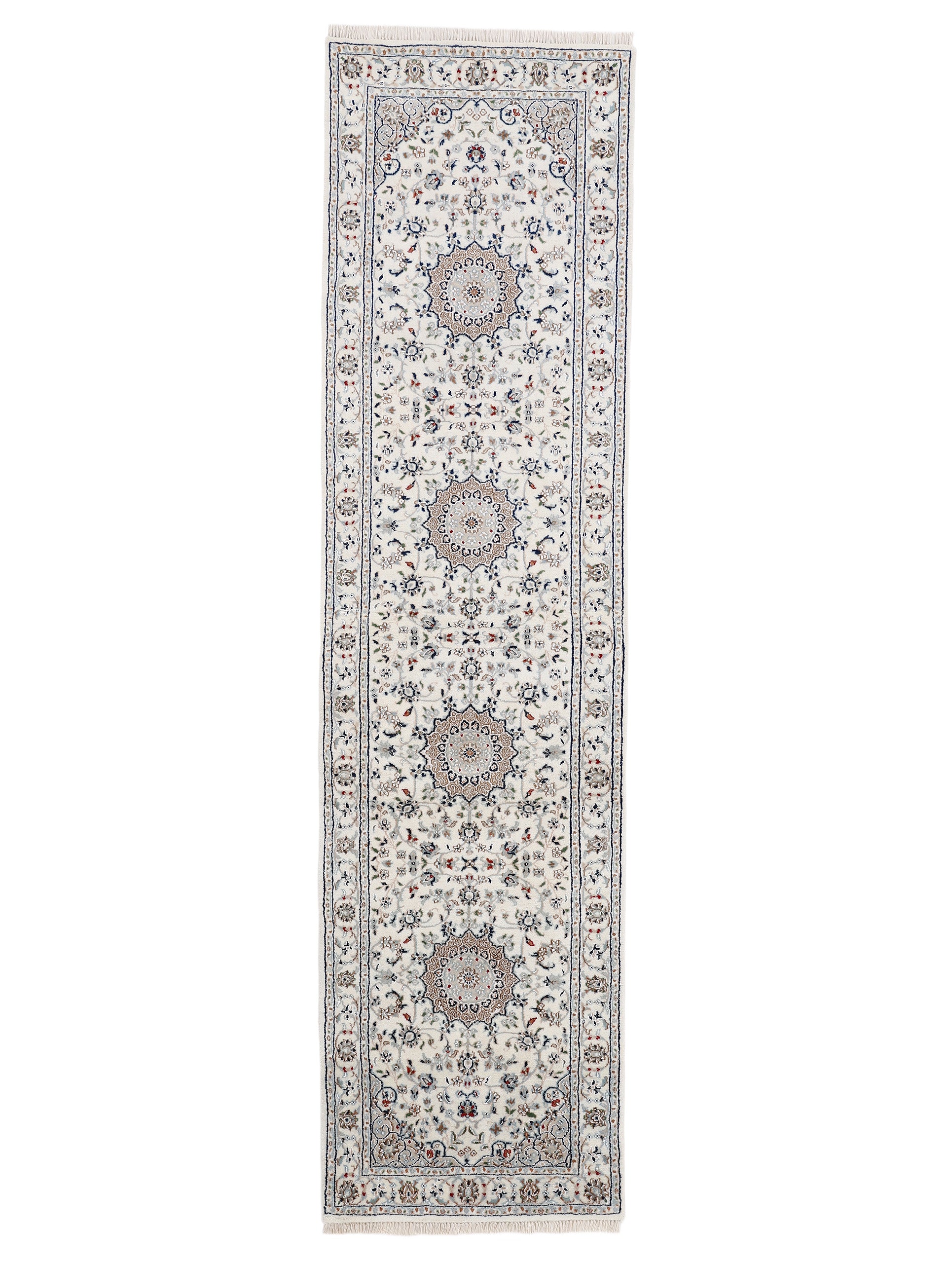 Nain Teppich Läufer Creme