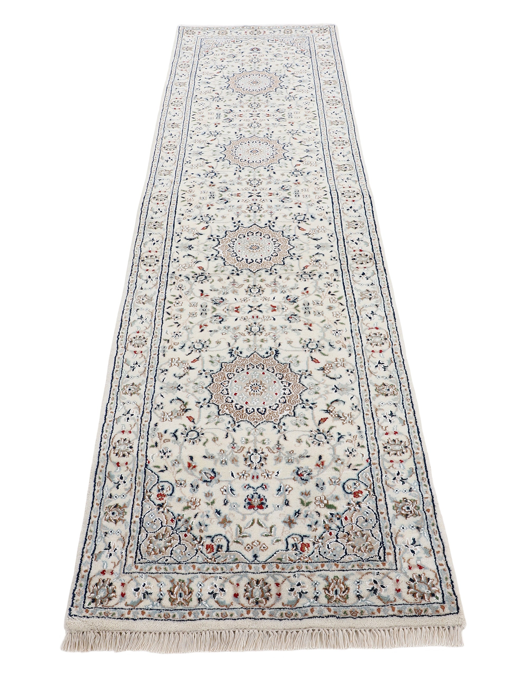 Nain Teppich Läufer Creme