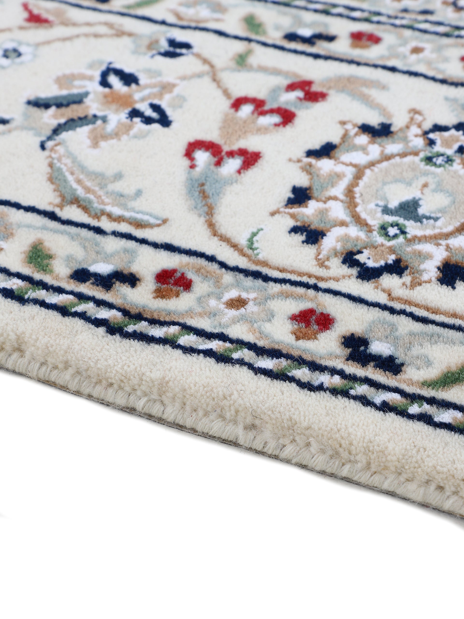 Nain Teppich Läufer Creme