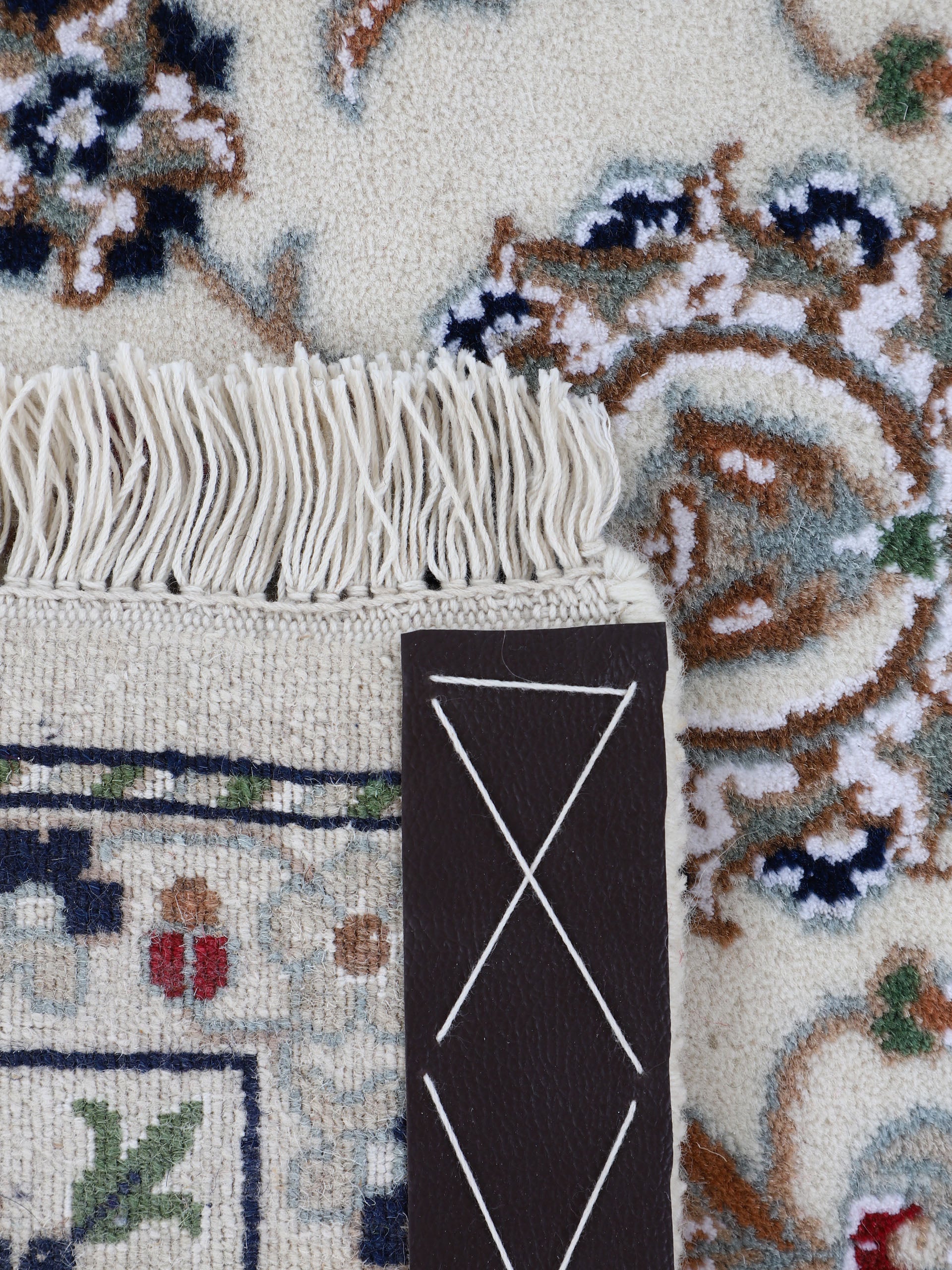 Nain Teppich Läufer Creme