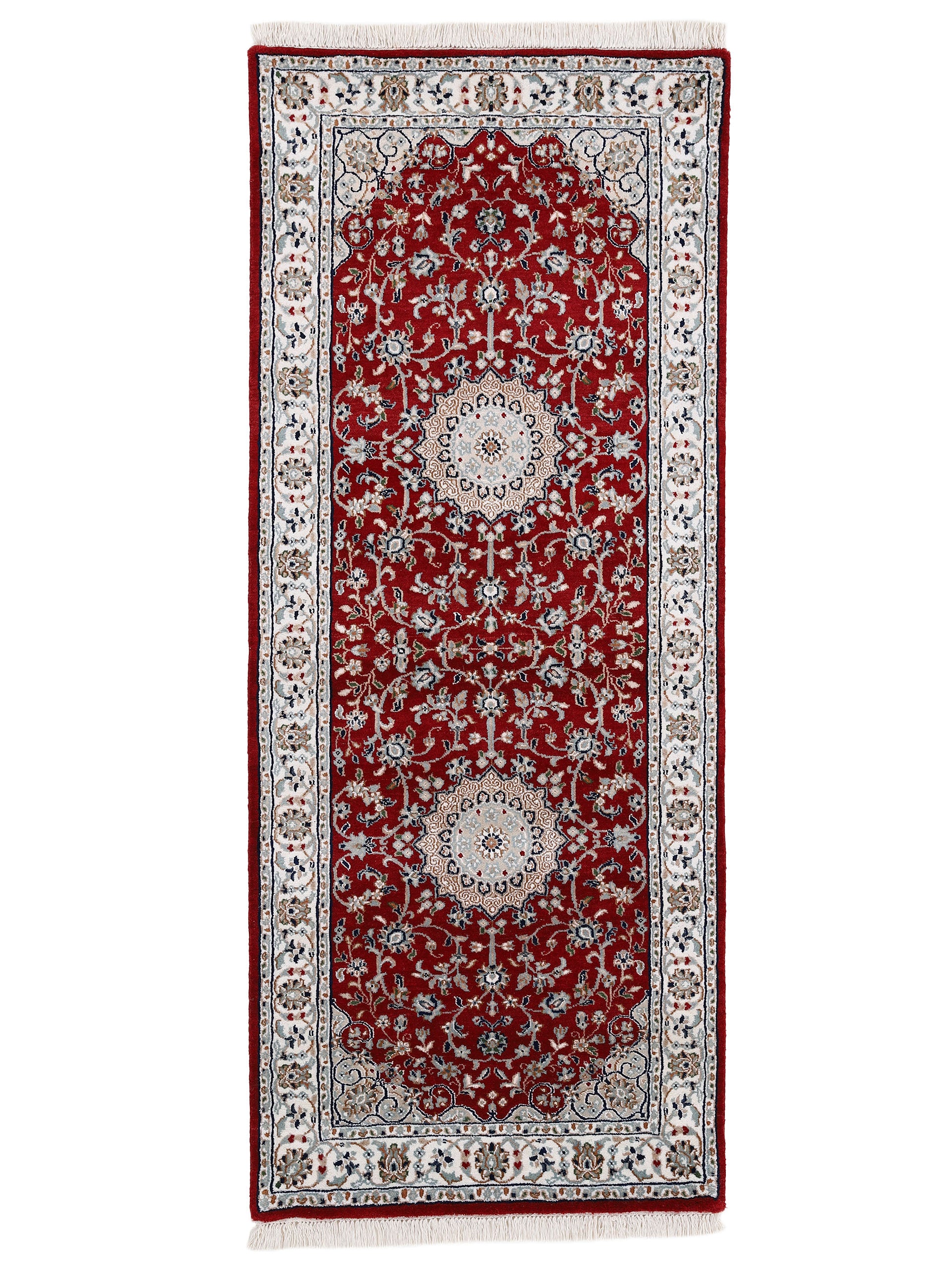 Nain Teppich Läufer Rot