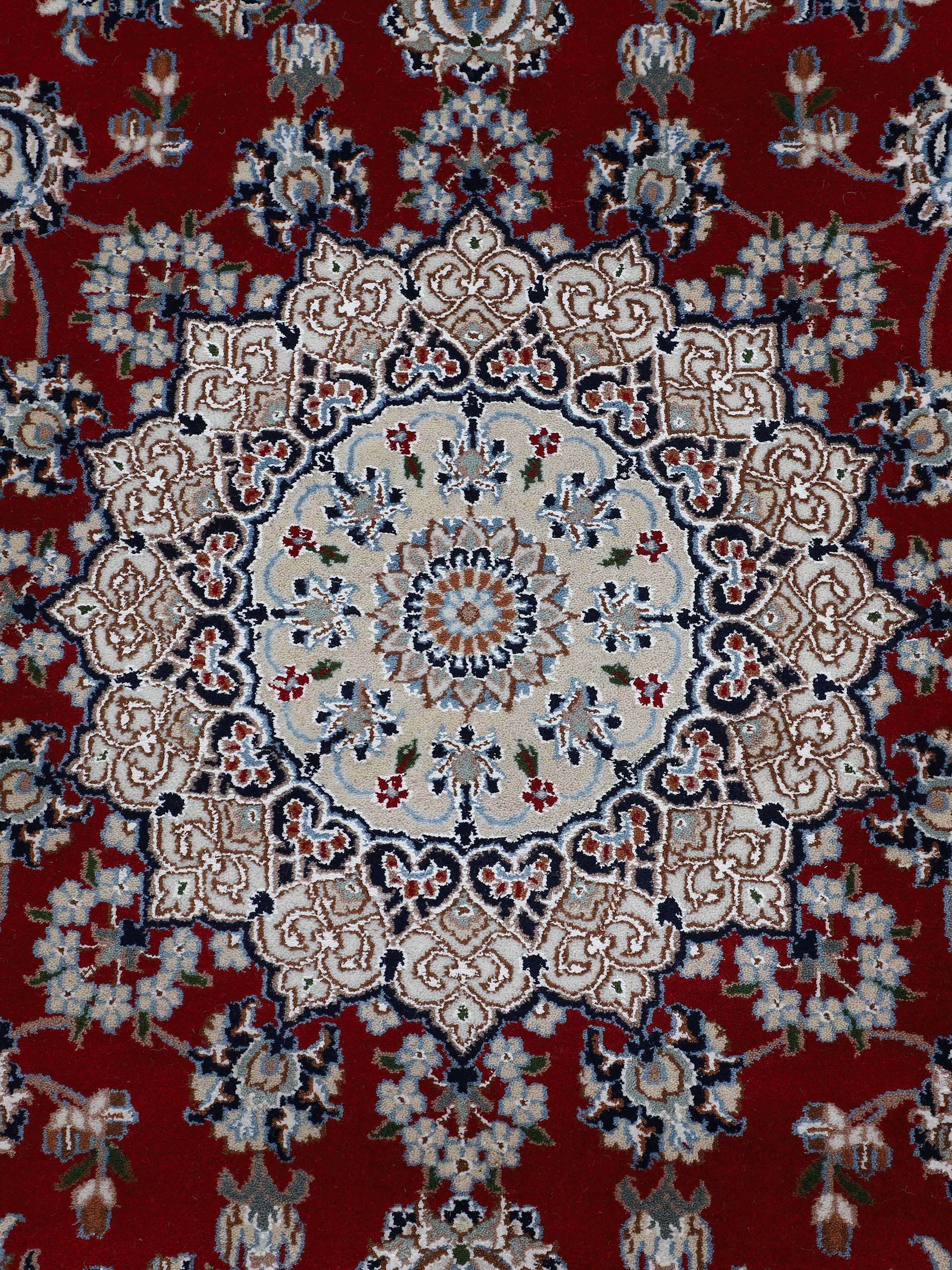 Nain Teppich Läufer Rot