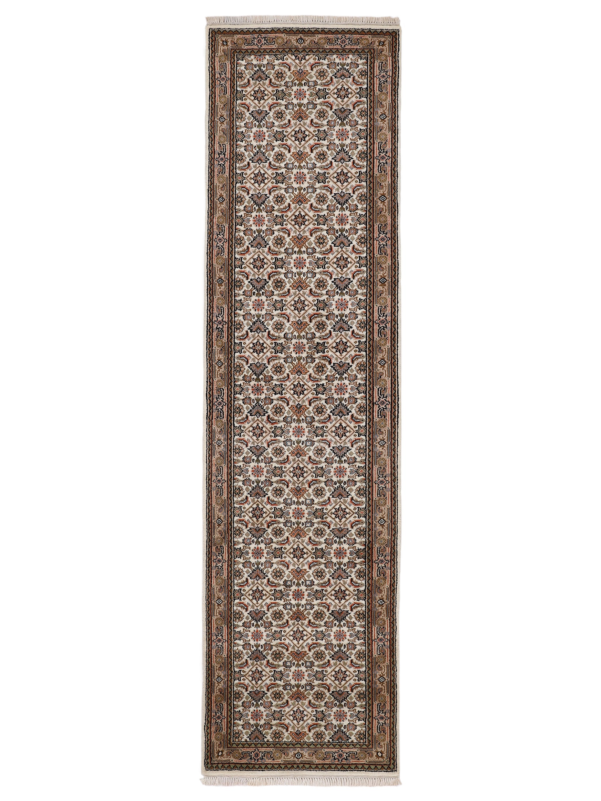 Bidjar Herati Teppich Läufer Creme