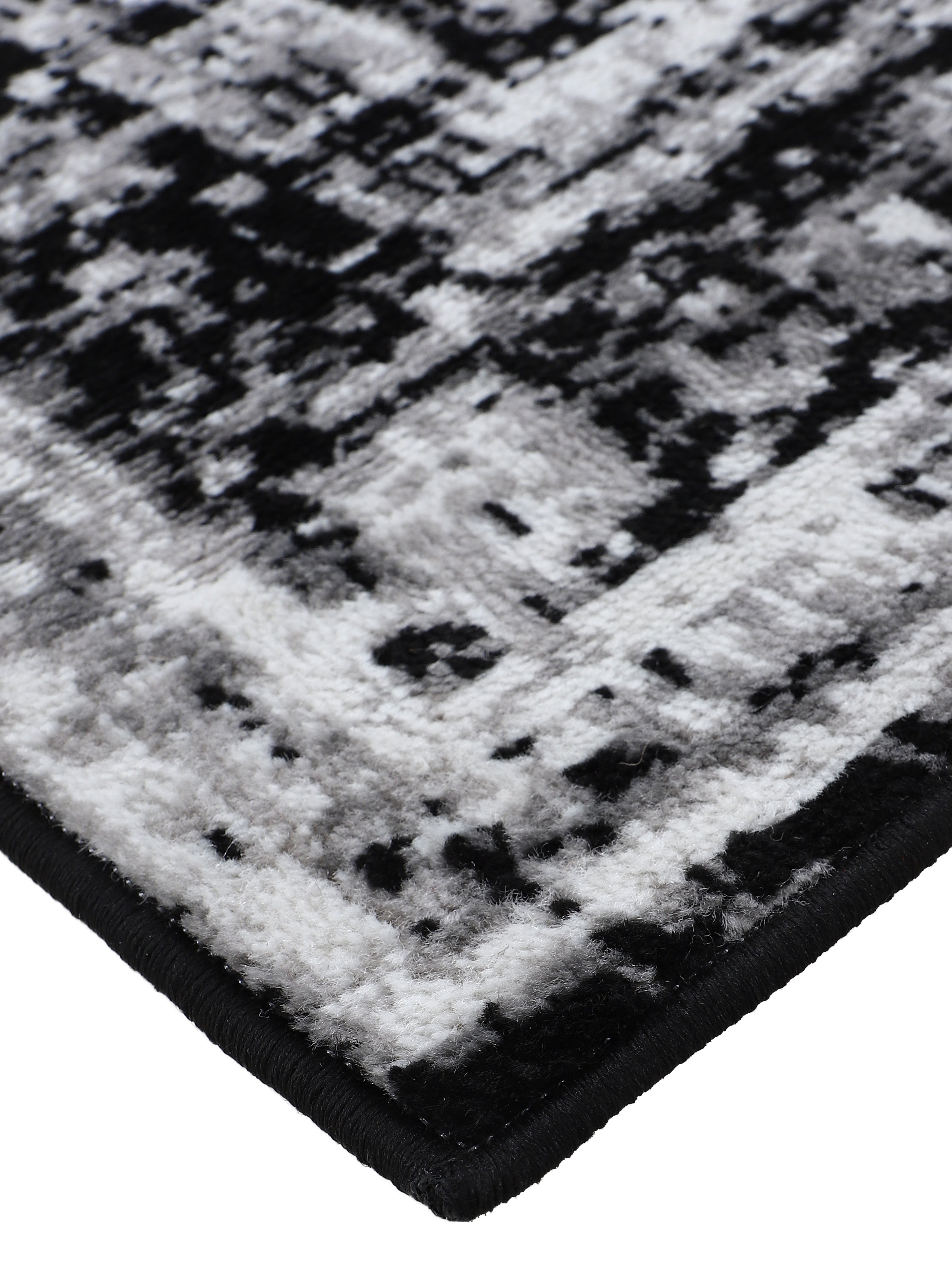 Vintage Teppich Sol Schwarz/Weiß