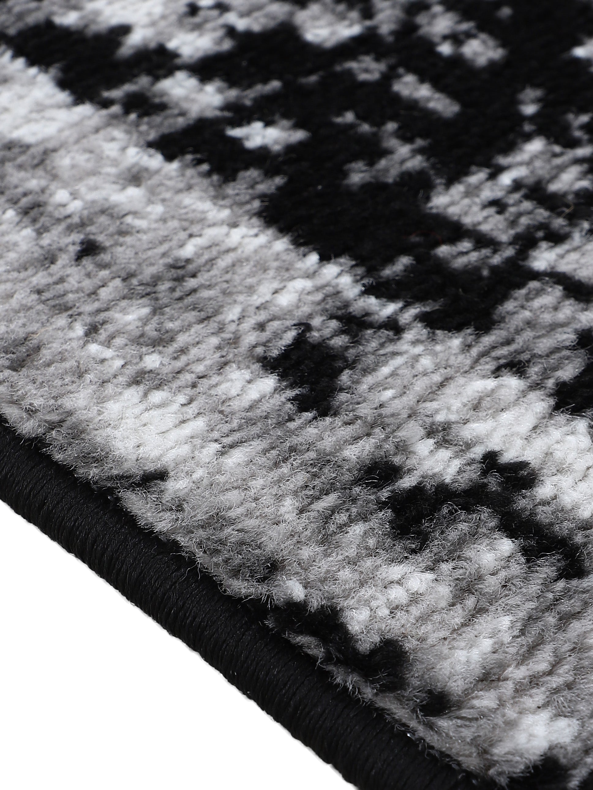 Vintage Teppich Sol Schwarz/Weiß