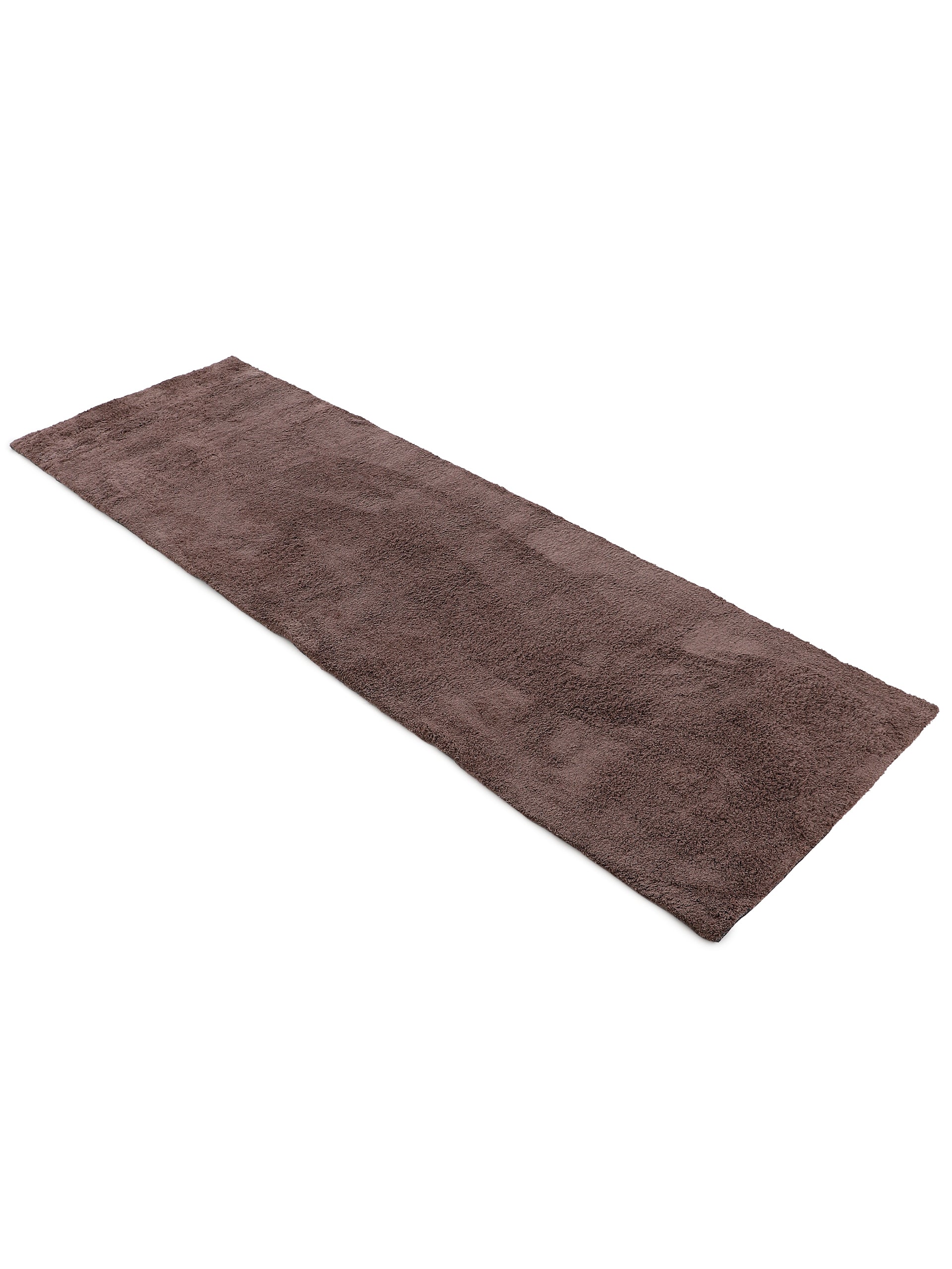 Hochflorteppich Silky Läufer Braun