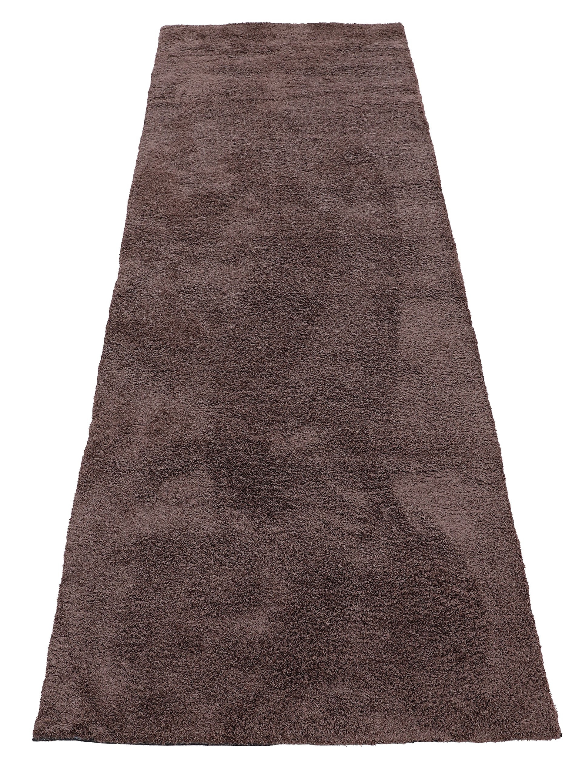 Hochflorteppich Silky Läufer Braun