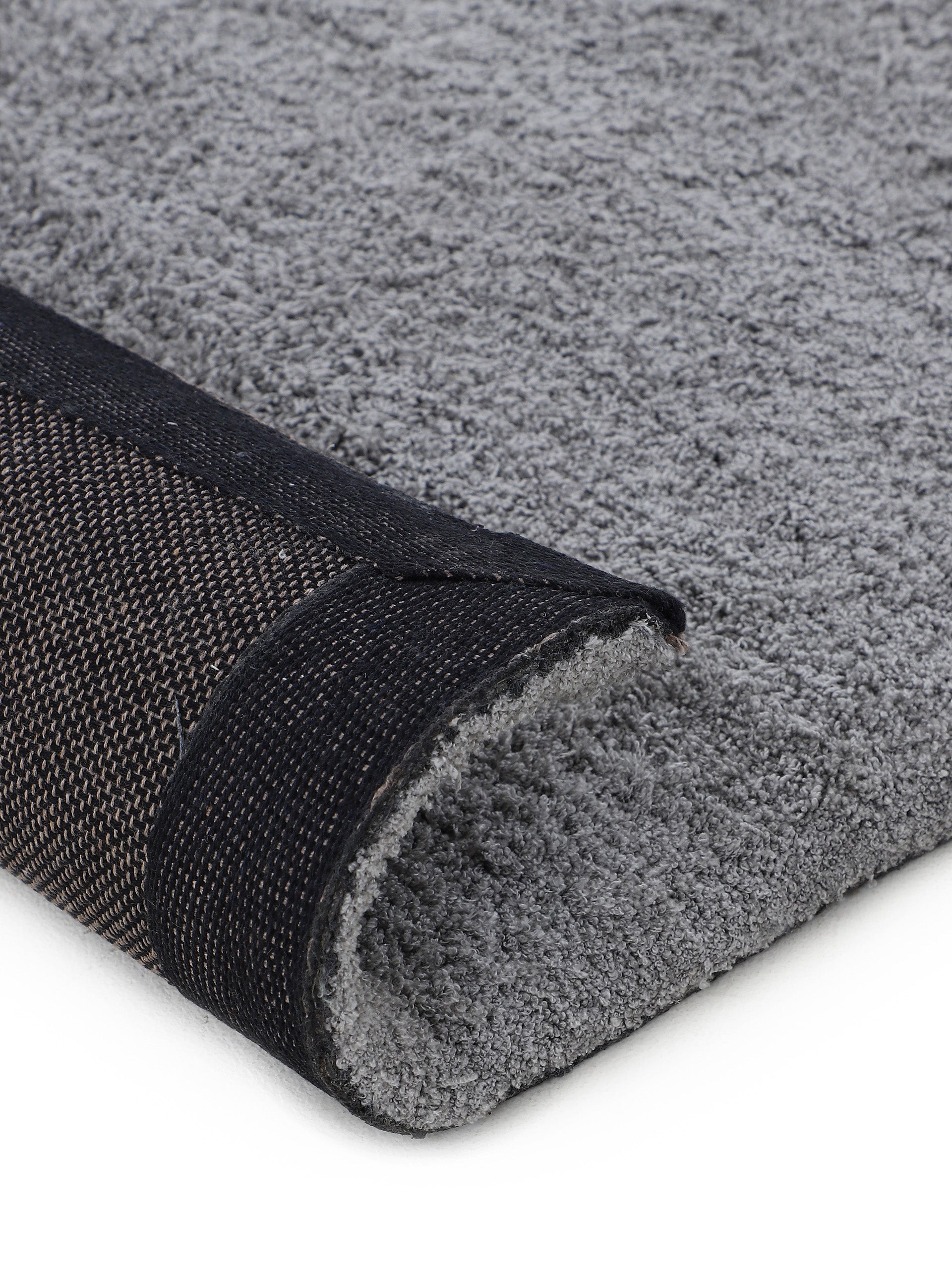 Hochflorteppich Silky Läufer Hellgrau