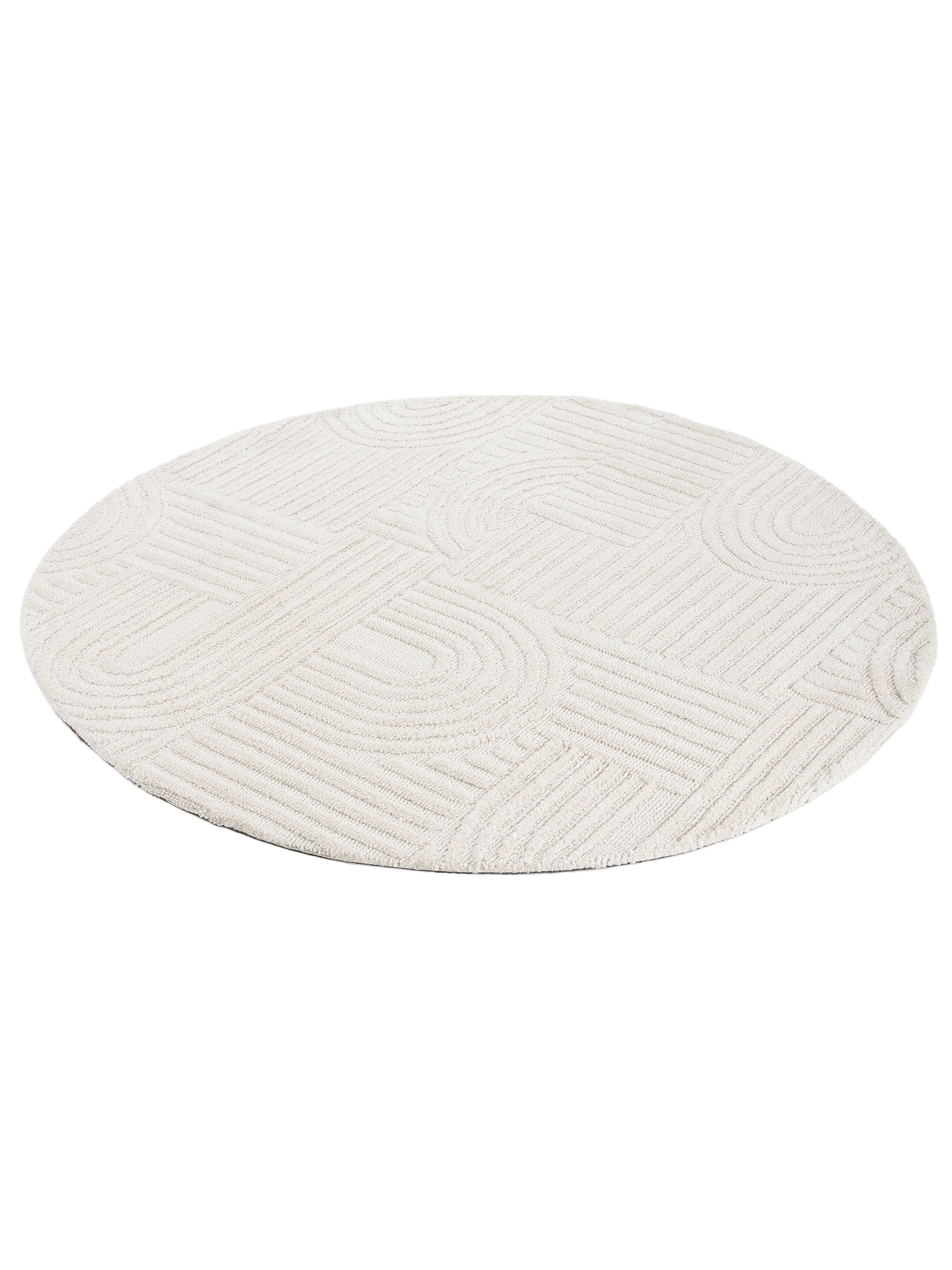 Teppich Holly Rund Creme