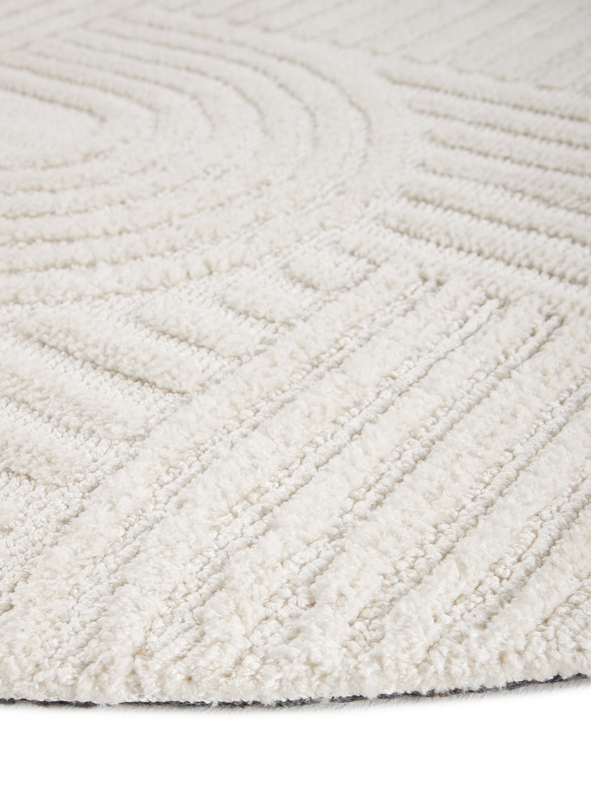 Teppich Holly Rund Creme