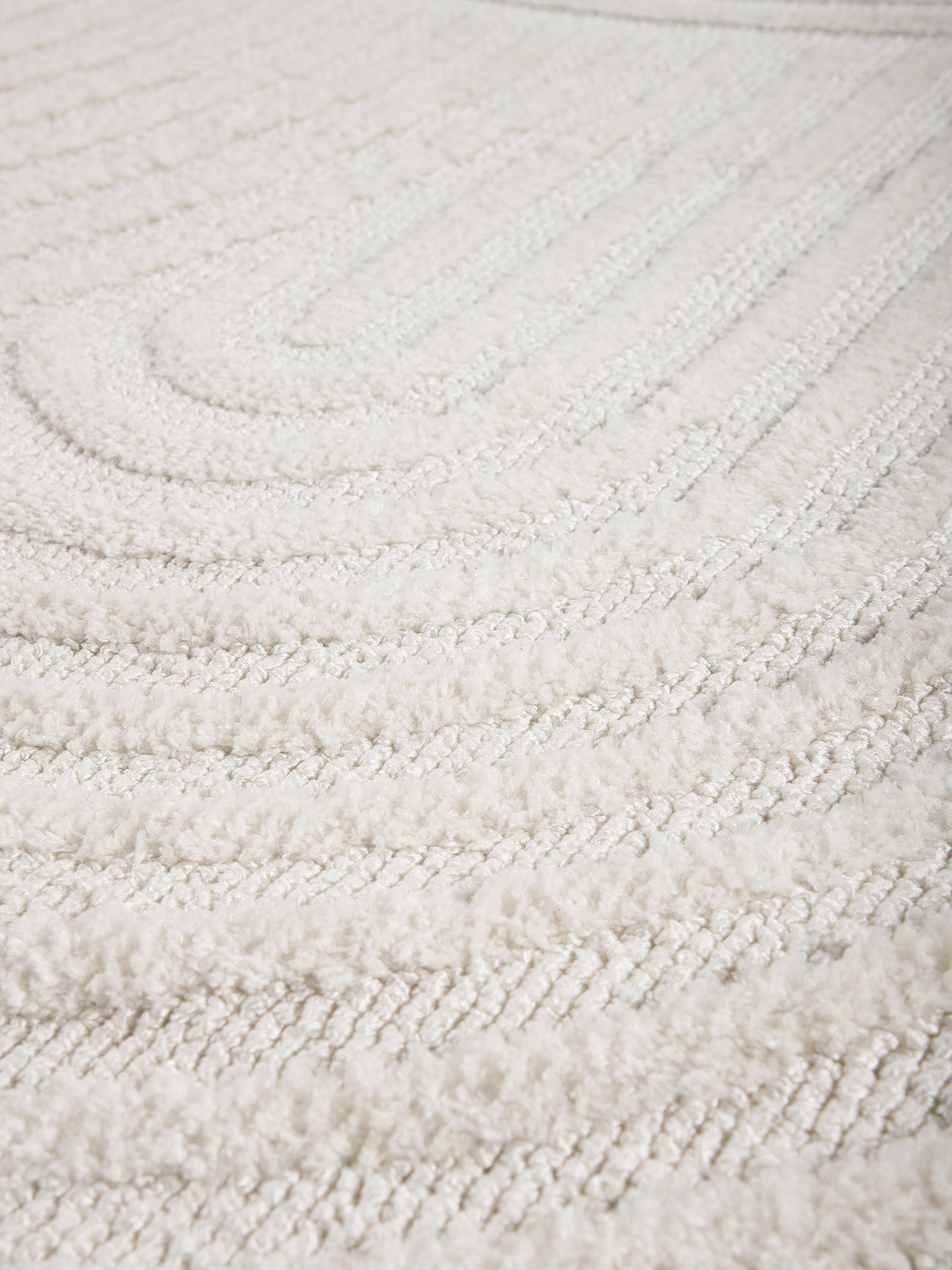 Teppich Holly Rund Creme