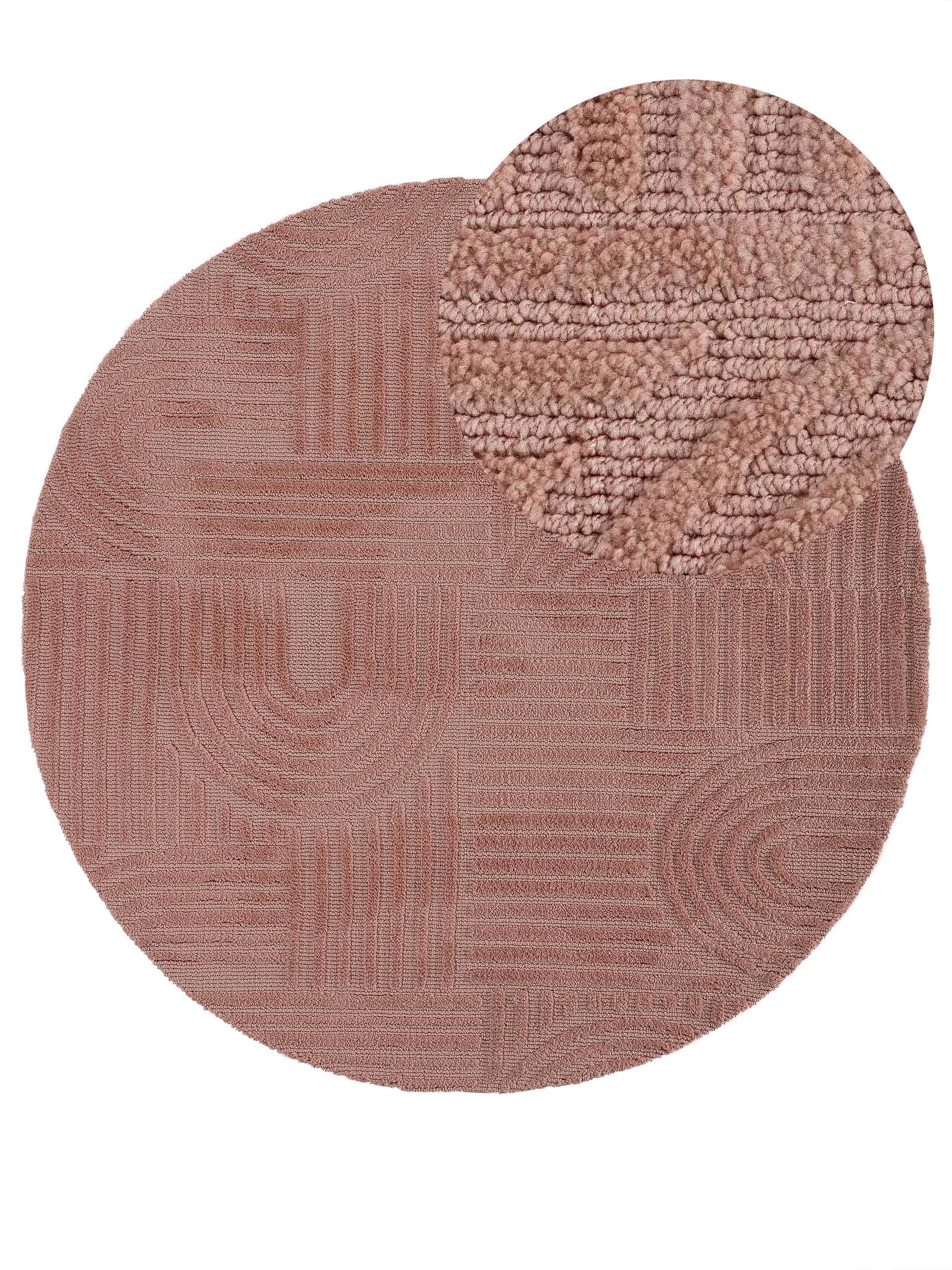 Teppich Holly Rund Peach