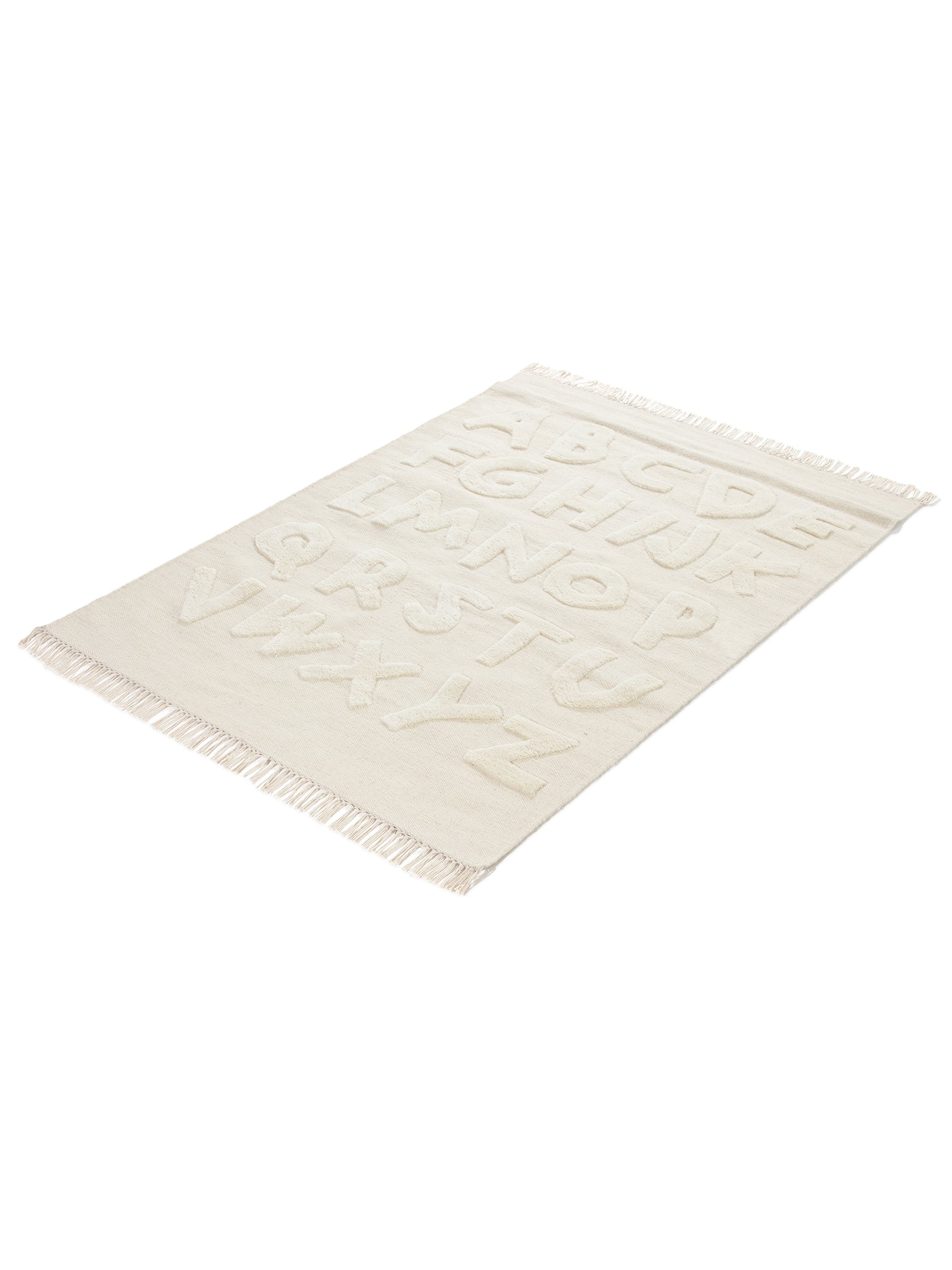 Kinderteppich ABC Creme