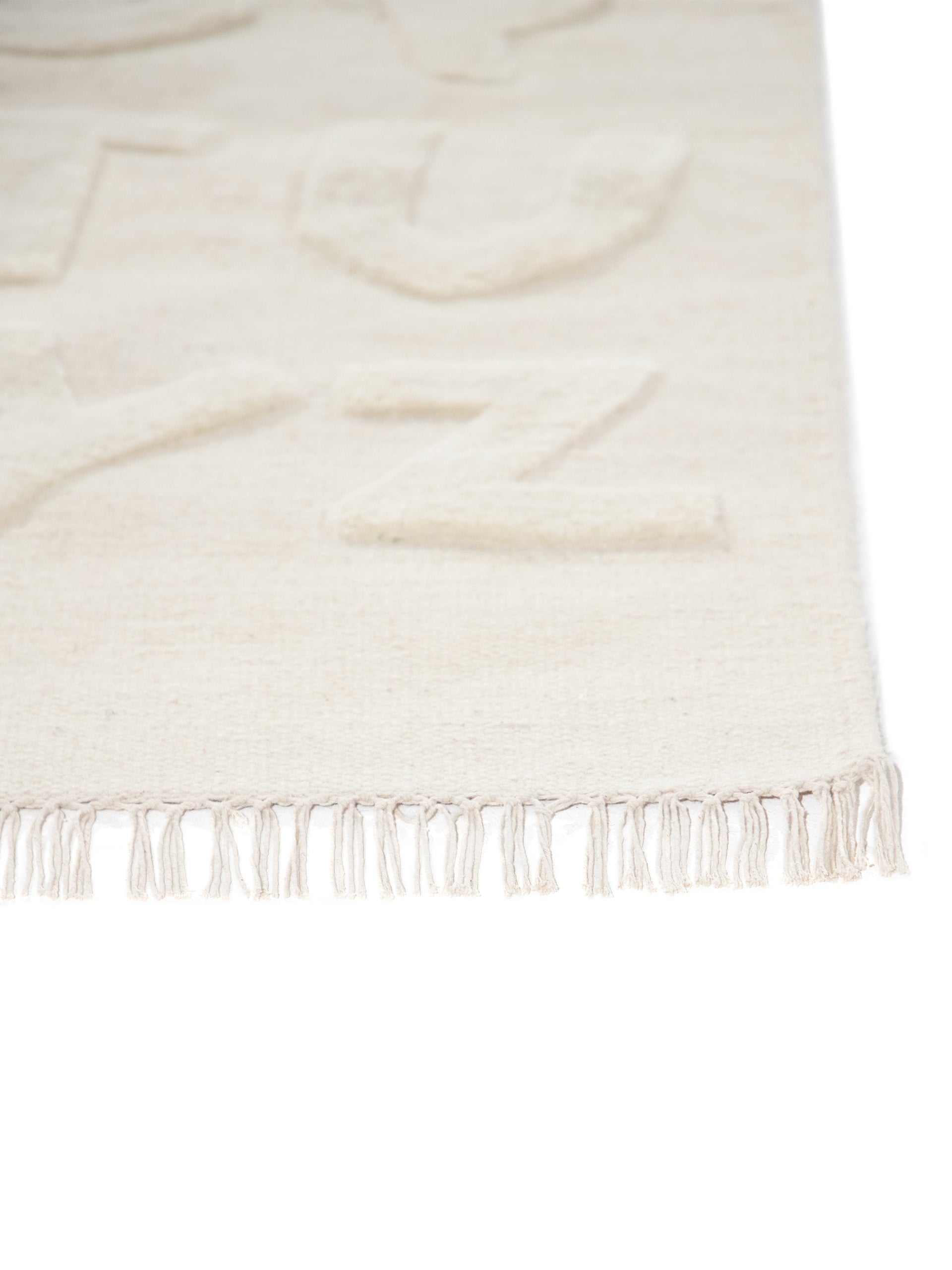 Kinderteppich ABC Creme