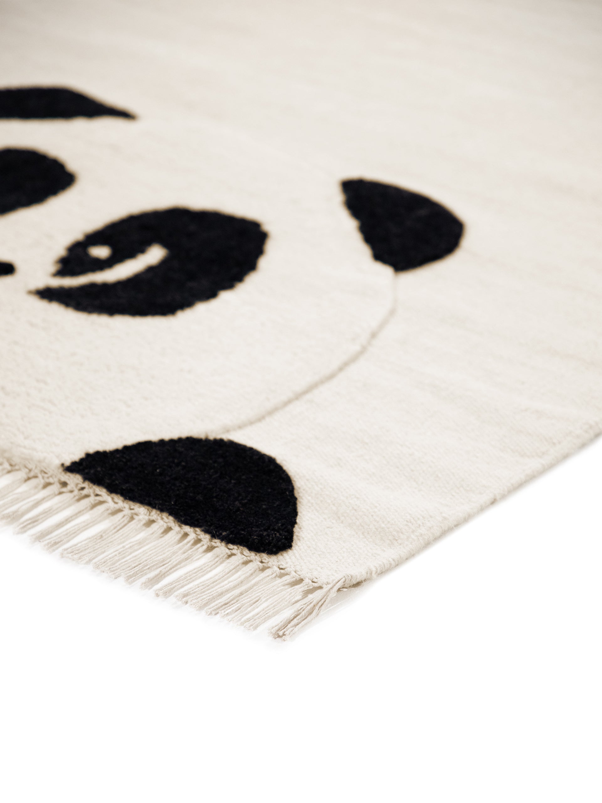 Kinderteppich Panda Creme