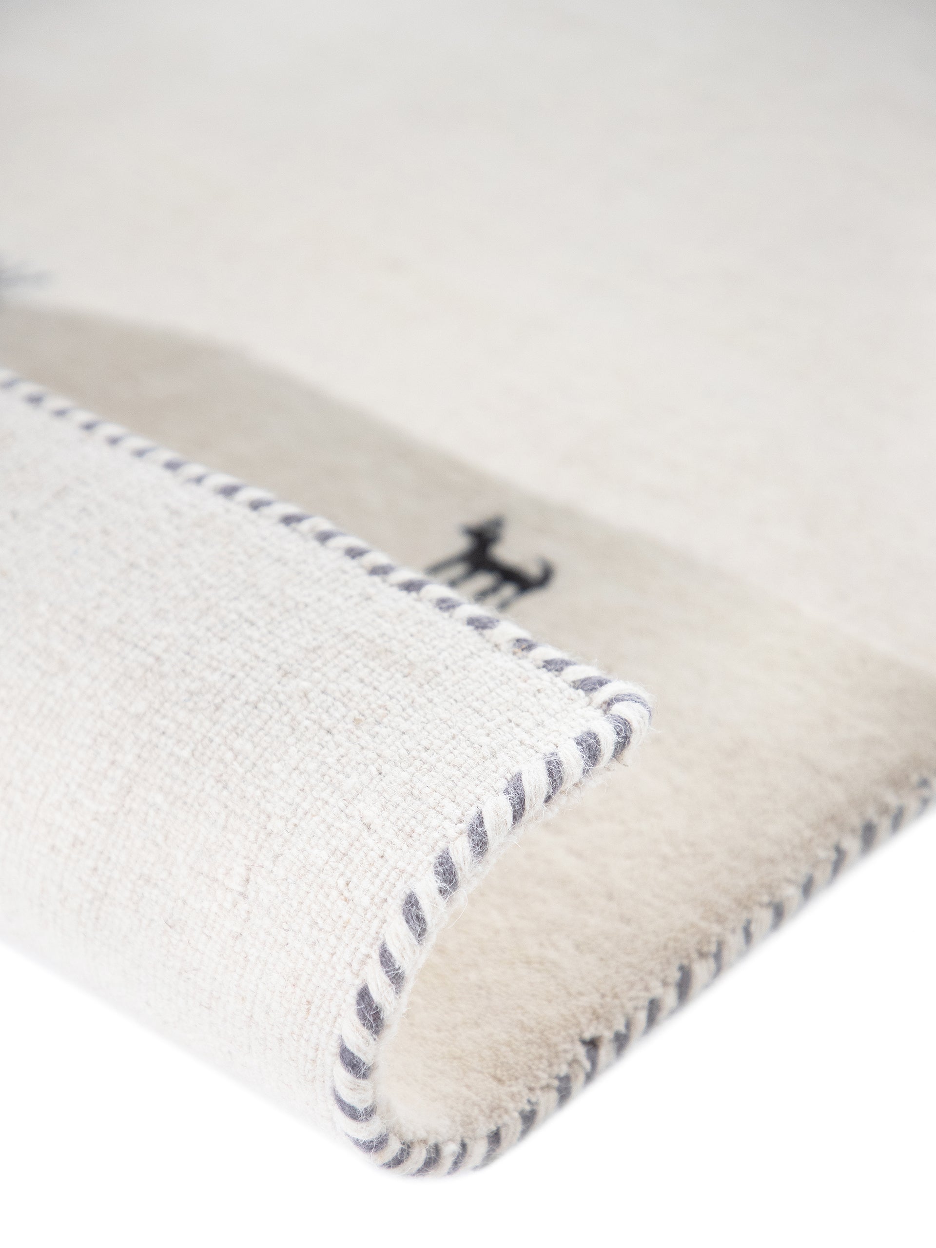 Wollteppich Gabbeh Uni Weiß in weiß aus wolle