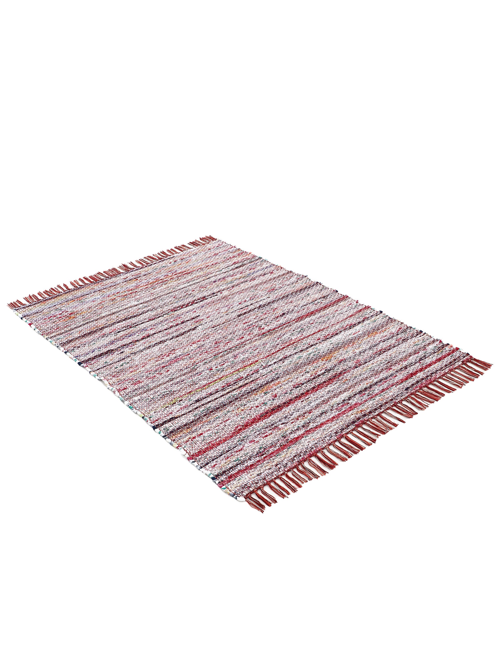 Kelim Chindi Rot in rot aus baumwolle