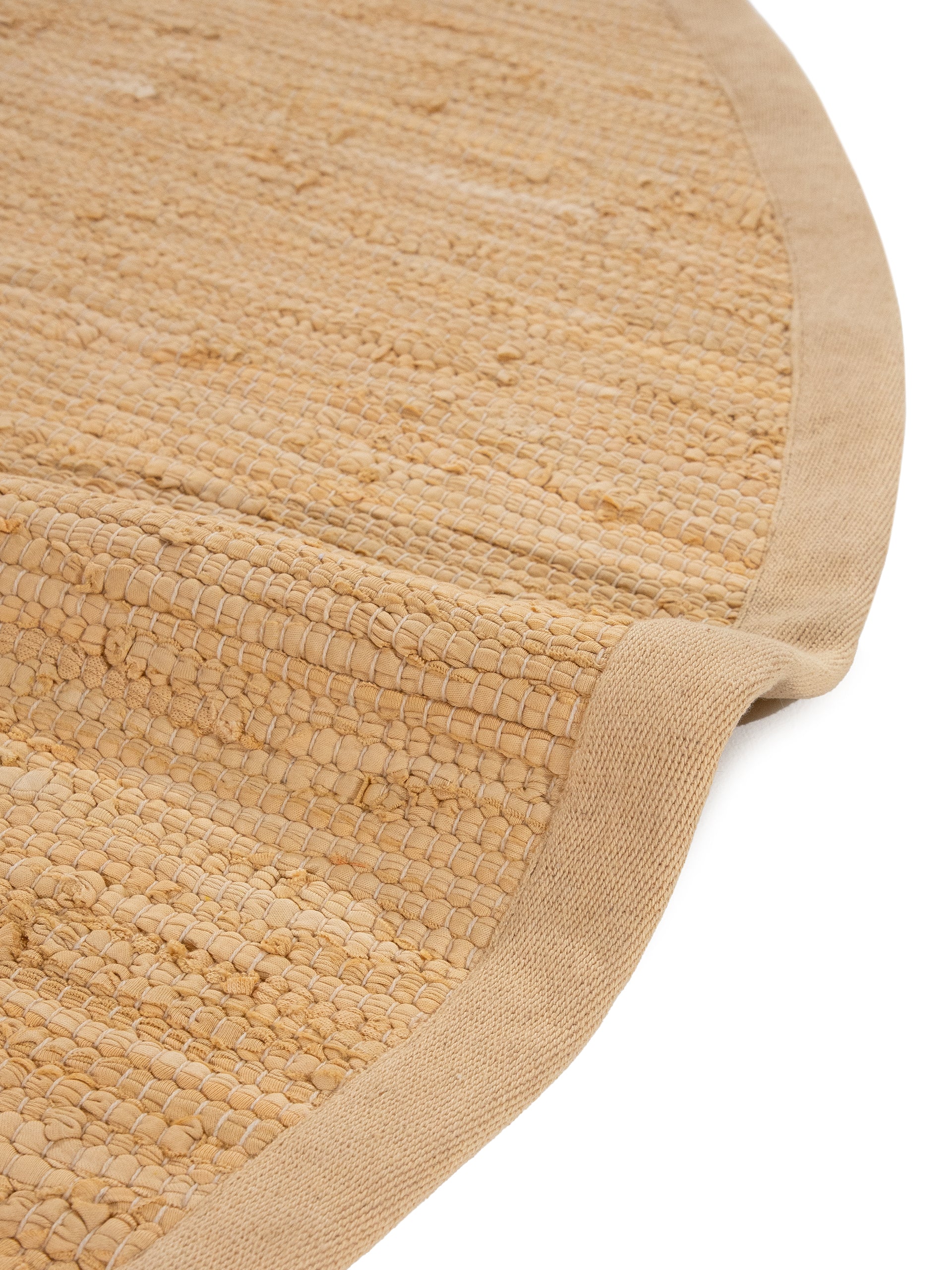 Kelim Chindi Uni Rund in beige