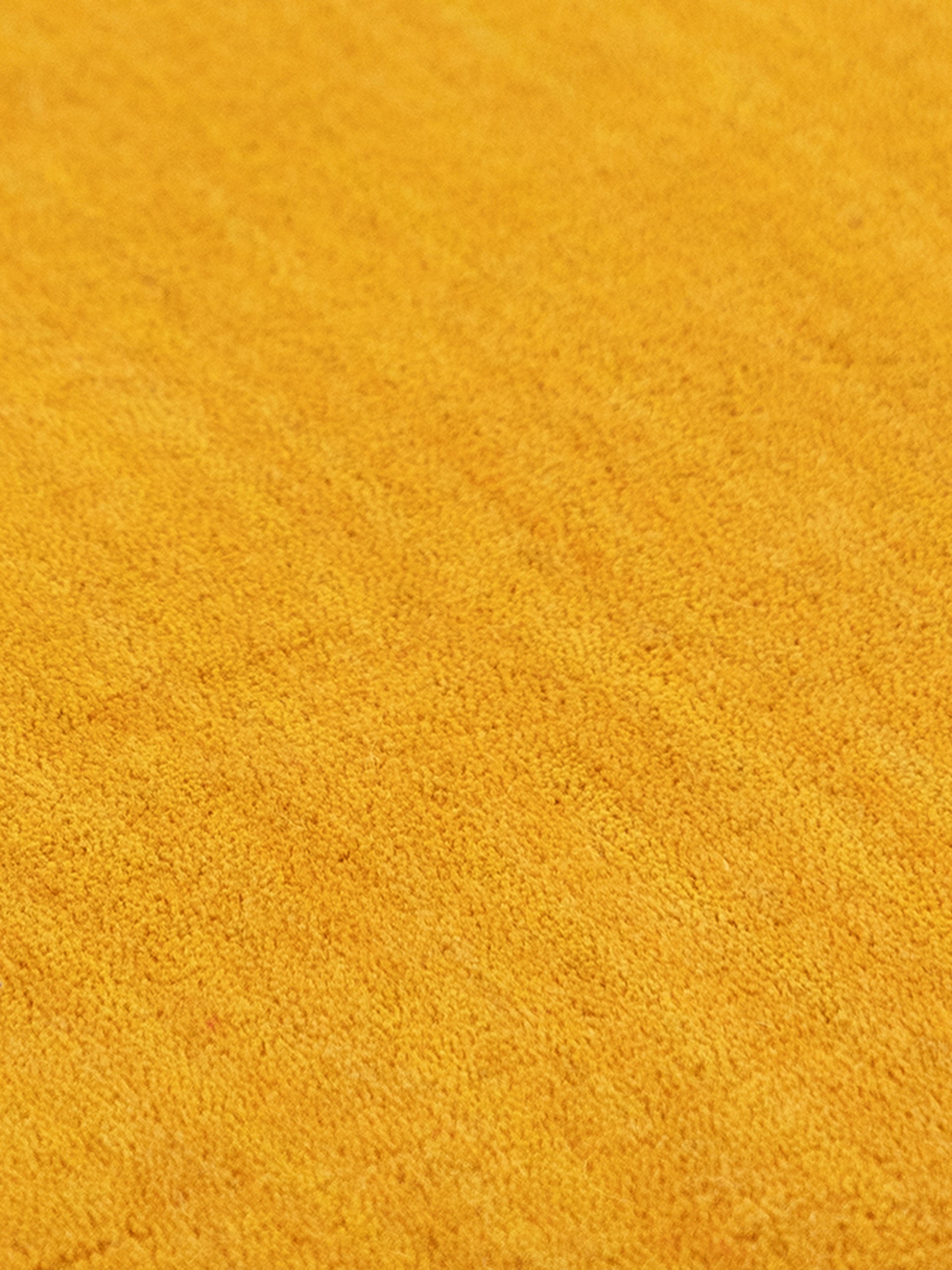 Wollteppich Gabbeh Uni Quadratisch Gelb in gelb aus wolle