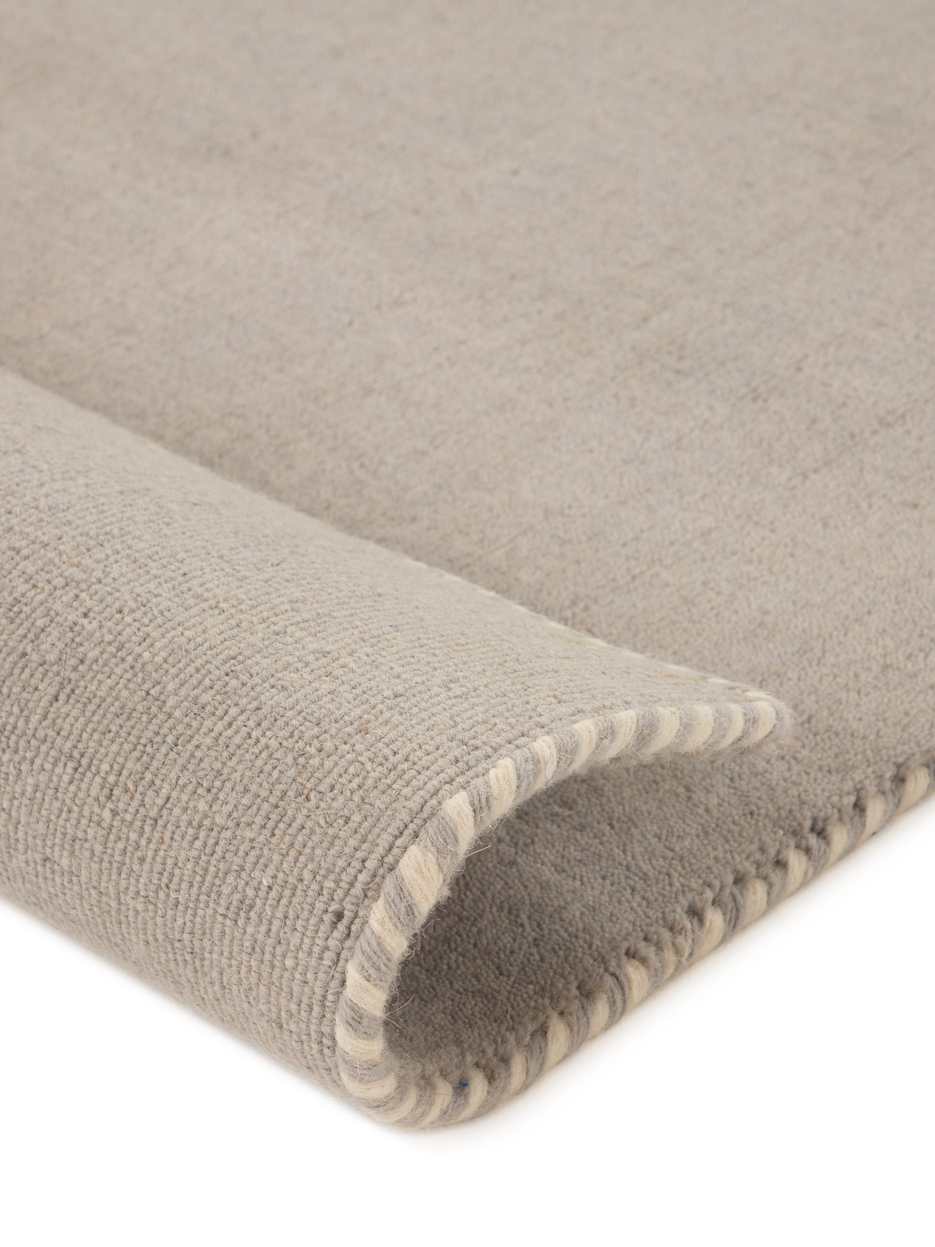 Wollteppich Gabbeh Lola Hellgrau aus Wolle