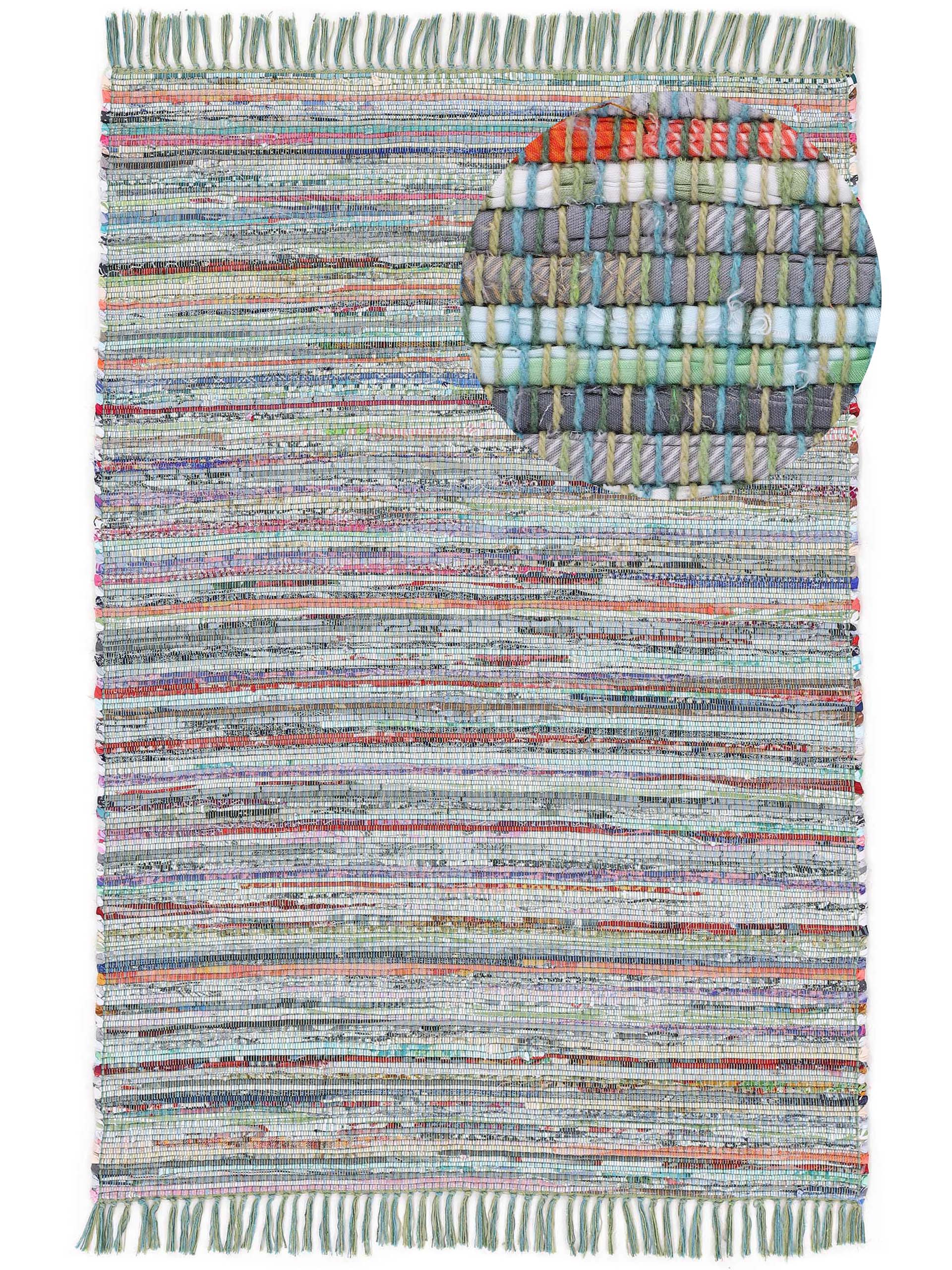 Kelim Chindi Grün in grün