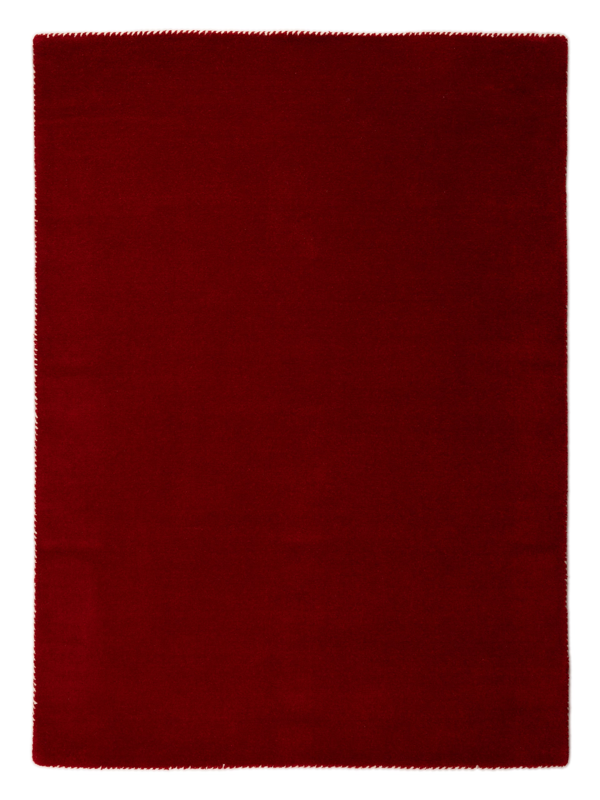 Wollteppich Gabbeh Lola Rot aus Wolle