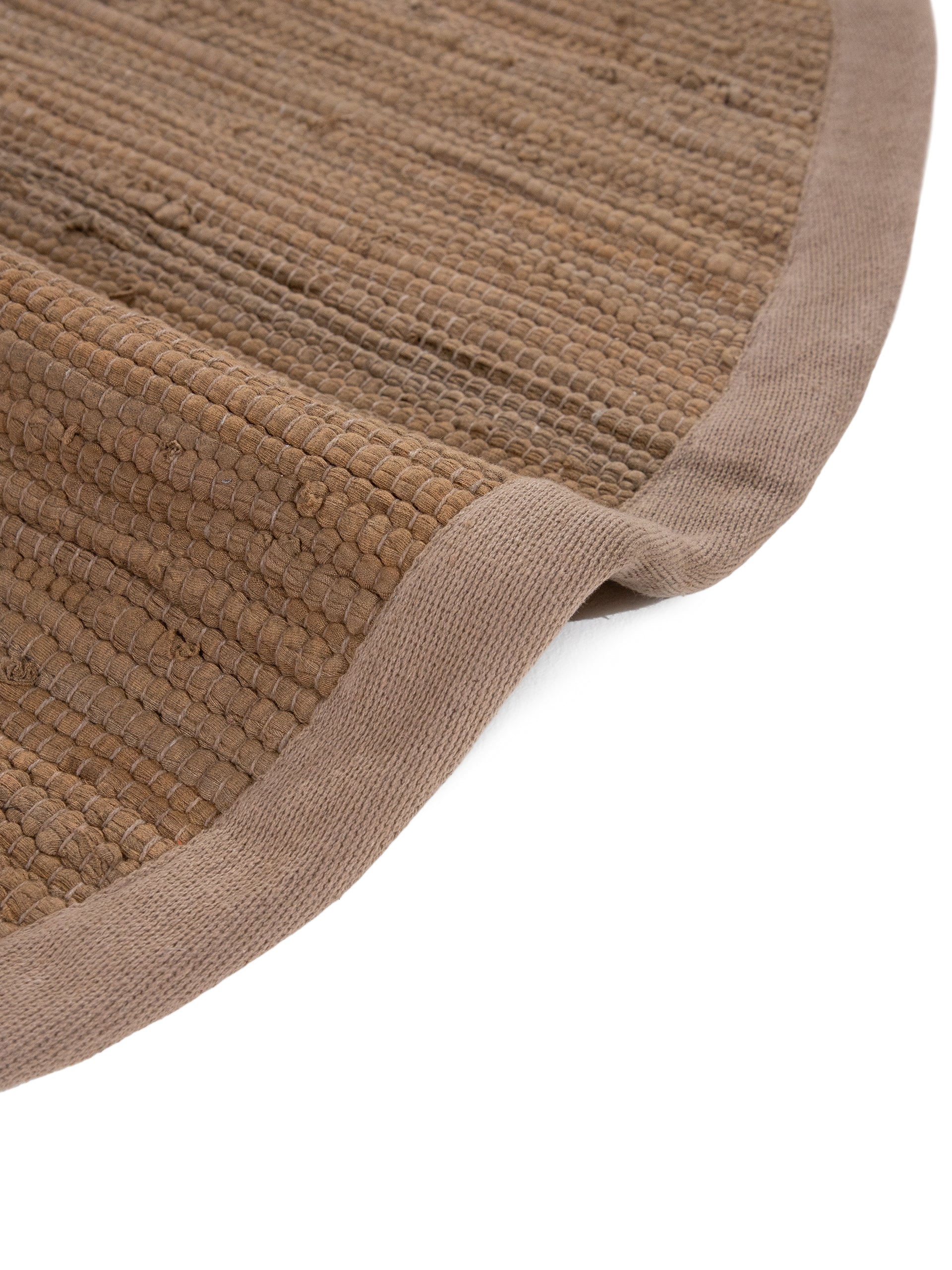 Kelim Chindi Uni Rund in braun